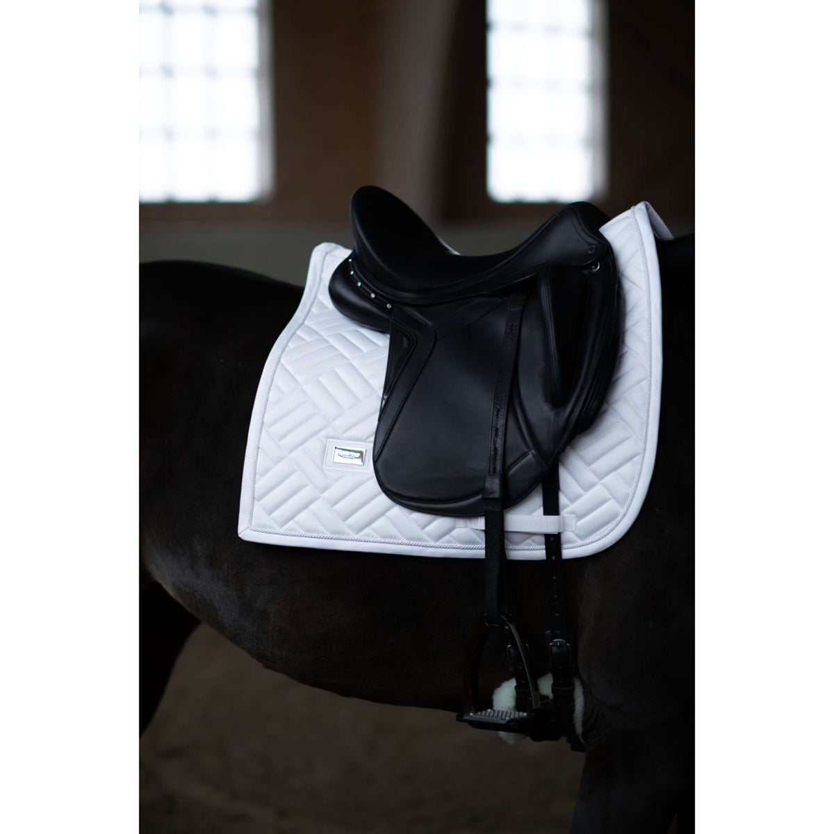 Equestrian Stockholm Sottosella Modern Dressage White Silver