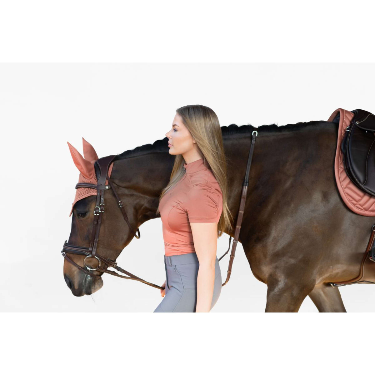 Equestrian Stockholm Shirt UV Protection Coral