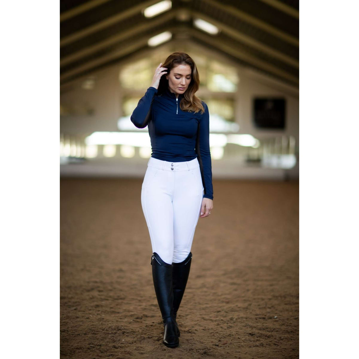Equestrian Stockholm Pantaloni da Equitazione Elite Jump Bianco