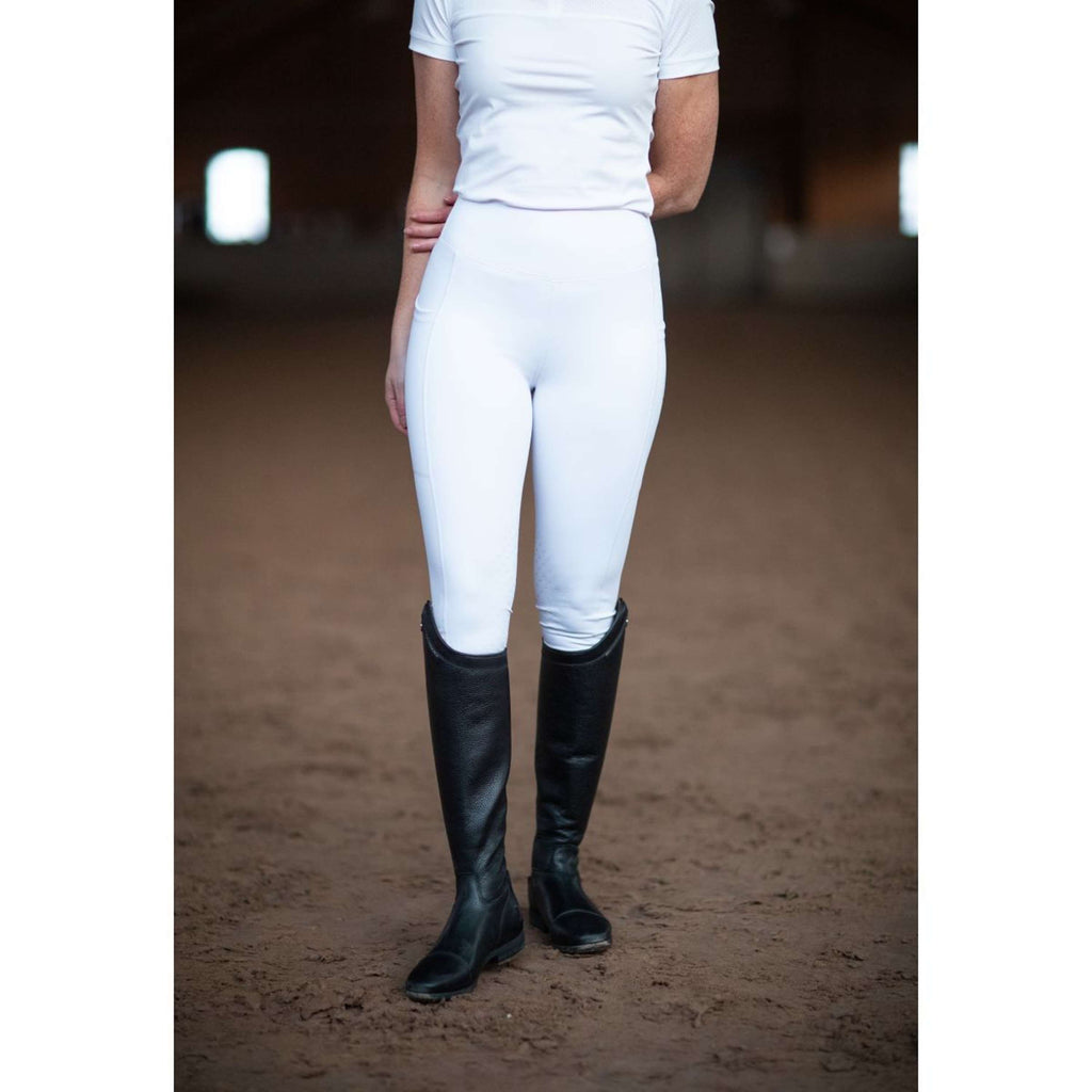 Equestrian Stockholm Leggings da Equitazione Movement Jump Bianco