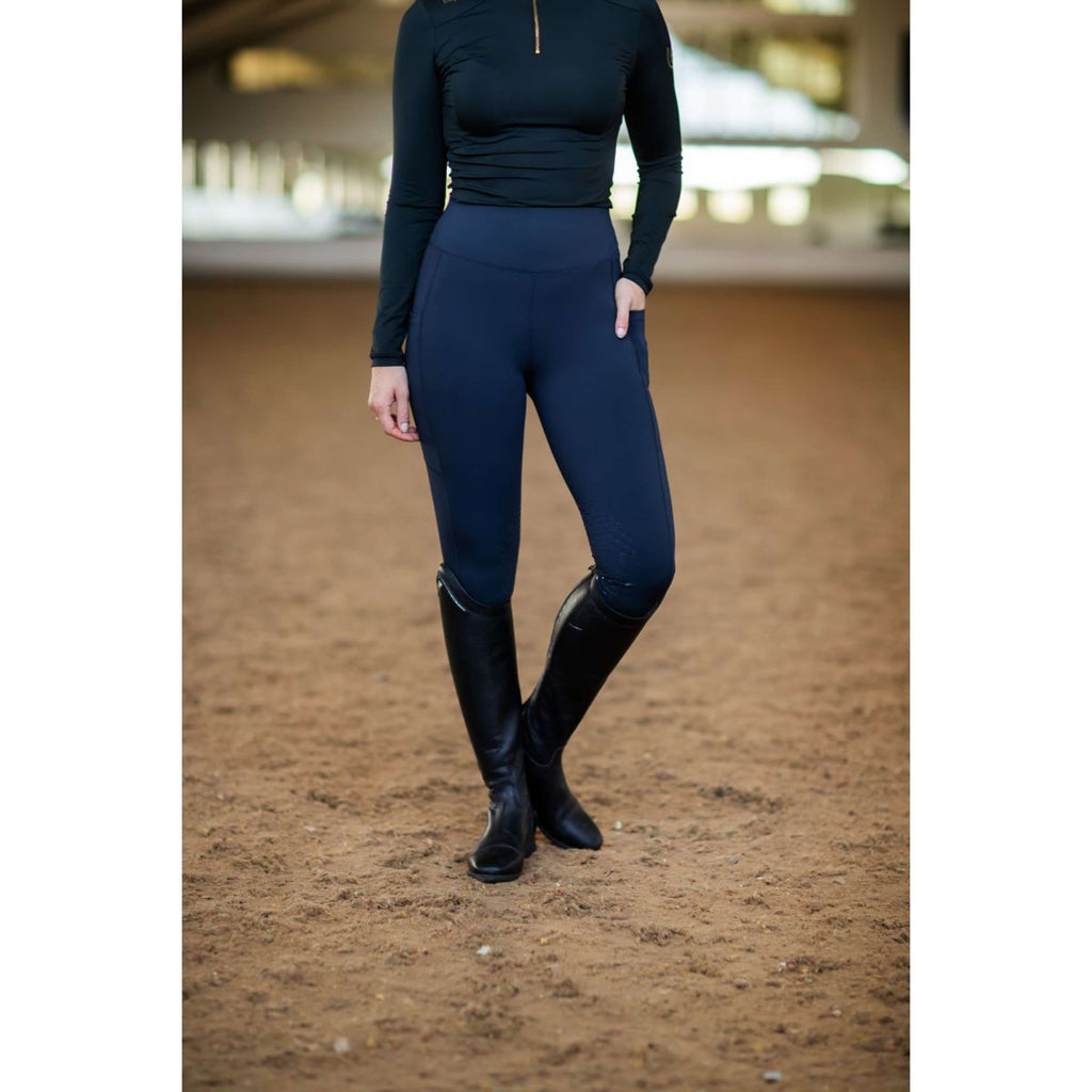 Equestrian Stockholm Leggings da Equitazione Movement Jump All Navy