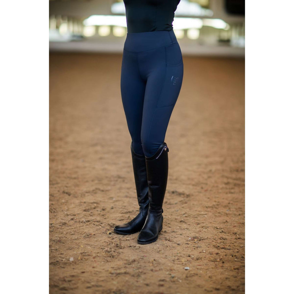Equestrian Stockholm Leggings da Equitazione Movement Jump All Navy