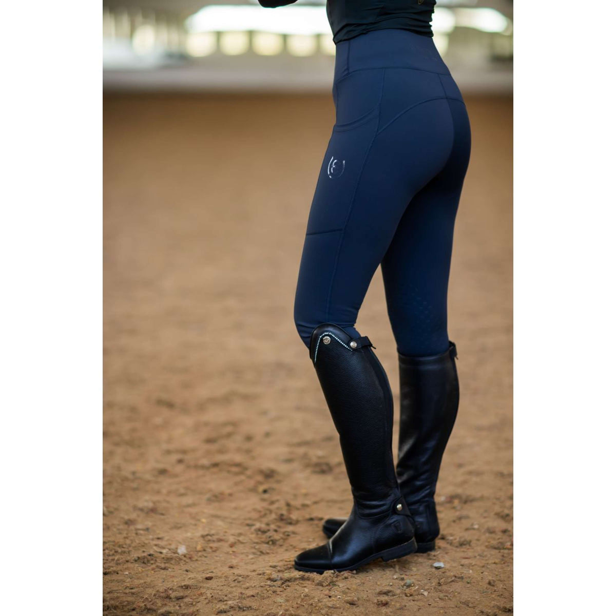 Equestrian Stockholm Leggings da Equitazione Movement Jump All Navy