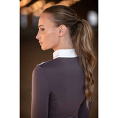Equestrian Stockholm Maglietta da Competizione Fine Line Bianco/Dark Violet
