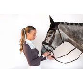 Equestrian Stockholm Maglietta da Competizione Fine Line Bianco/Dark Violet