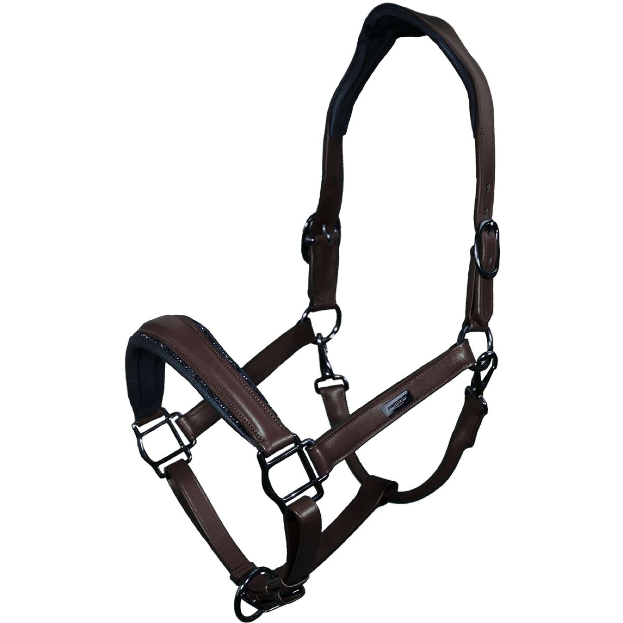 Equestrian Stockholm Cavezza Glimmer Anatomic Leather Marrone Equestrian Stockholm Cavezza Glimmer Anatomic Leather Marrone