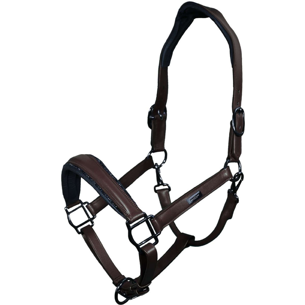 Equestrian Stockholm Cavezza Glimmer Anatomic Leather Marrone
