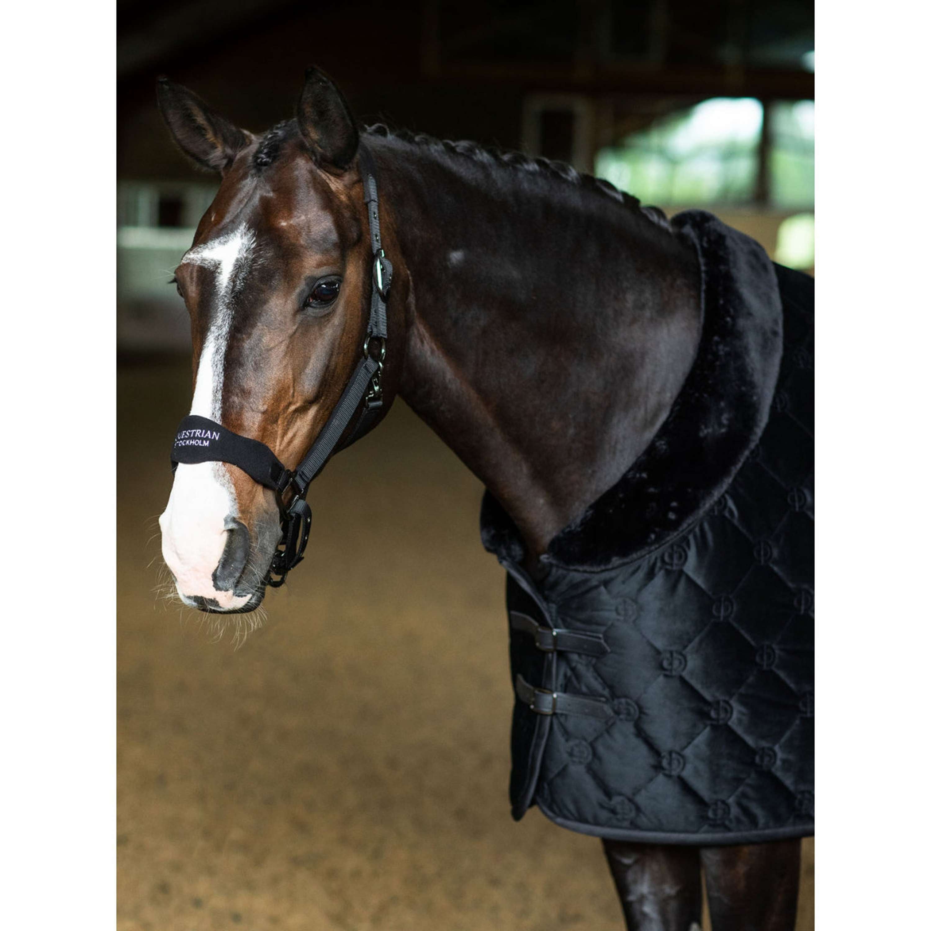 Equestrian Stockholm Cavezza Anatomic Fleece Nero
