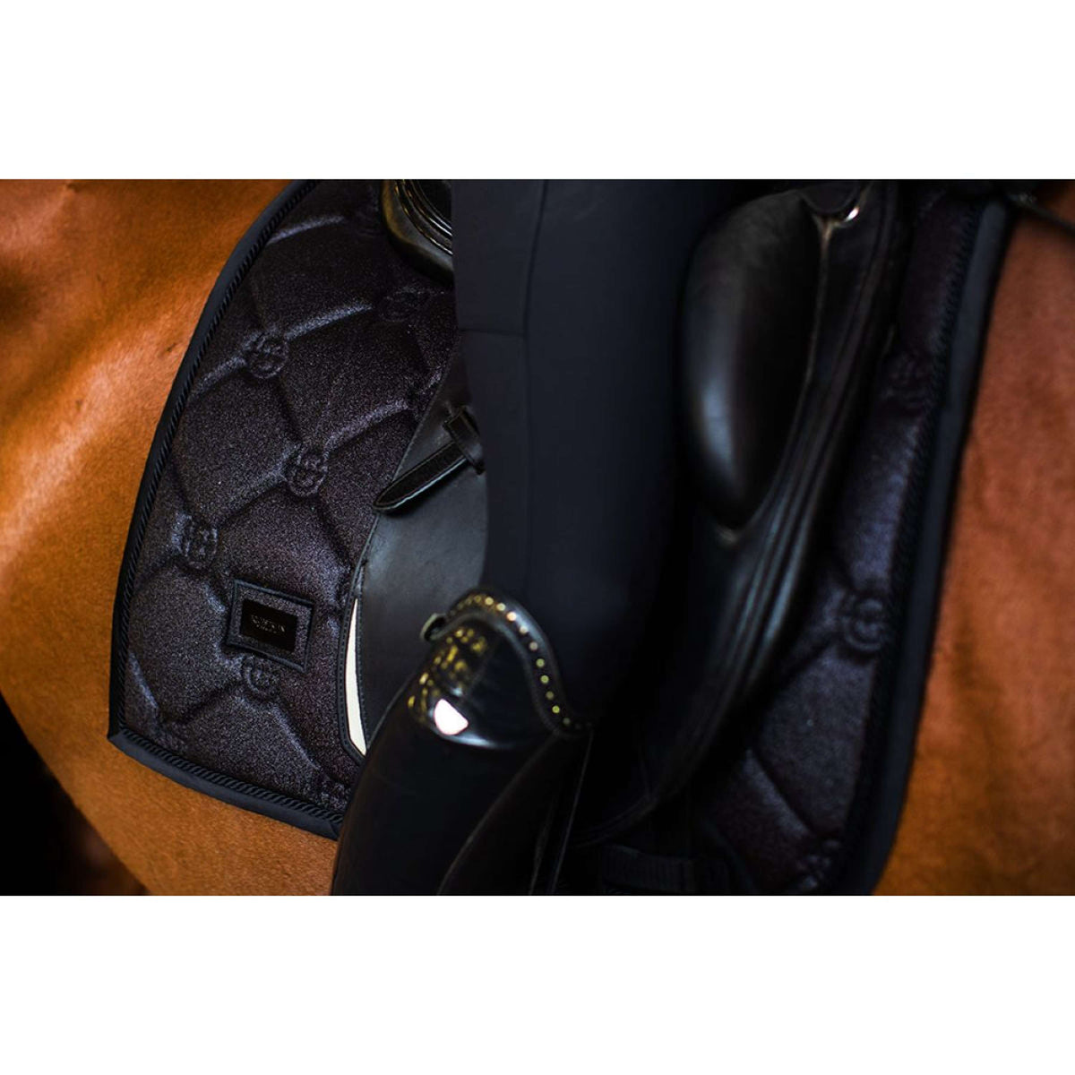 Equestrian Stockholm Sottosella Dressage All Black Glimmer