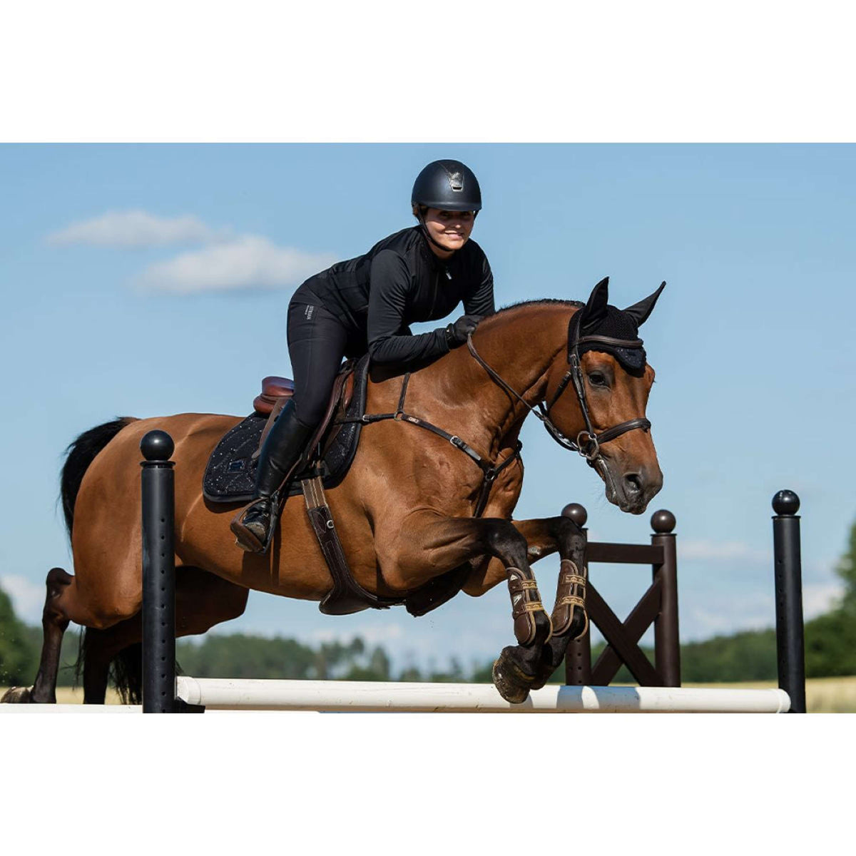 Equestrian Stockholm Cuffietta All Black Glimmer