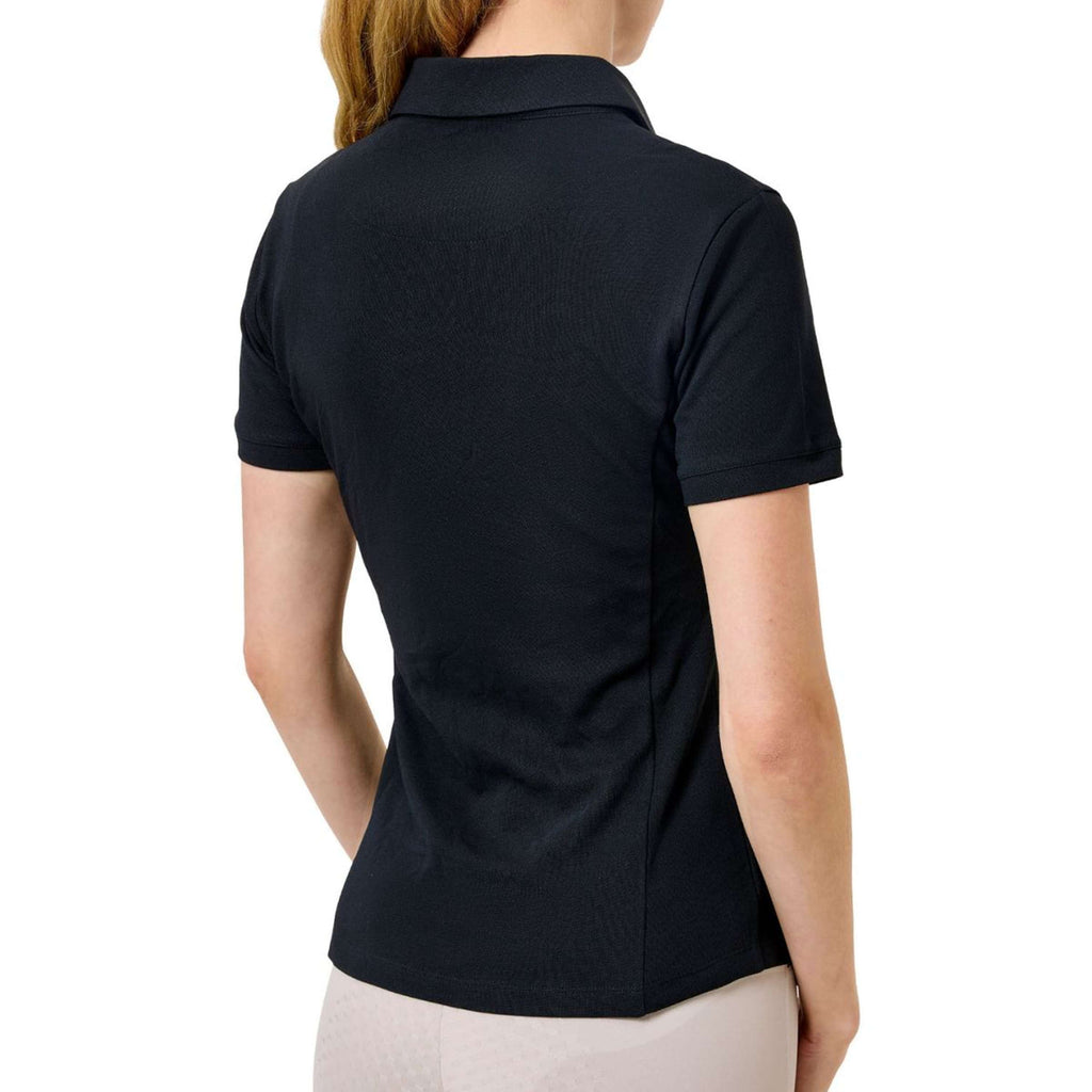 Equestrian Stockholm Poloshirt Zip Nero