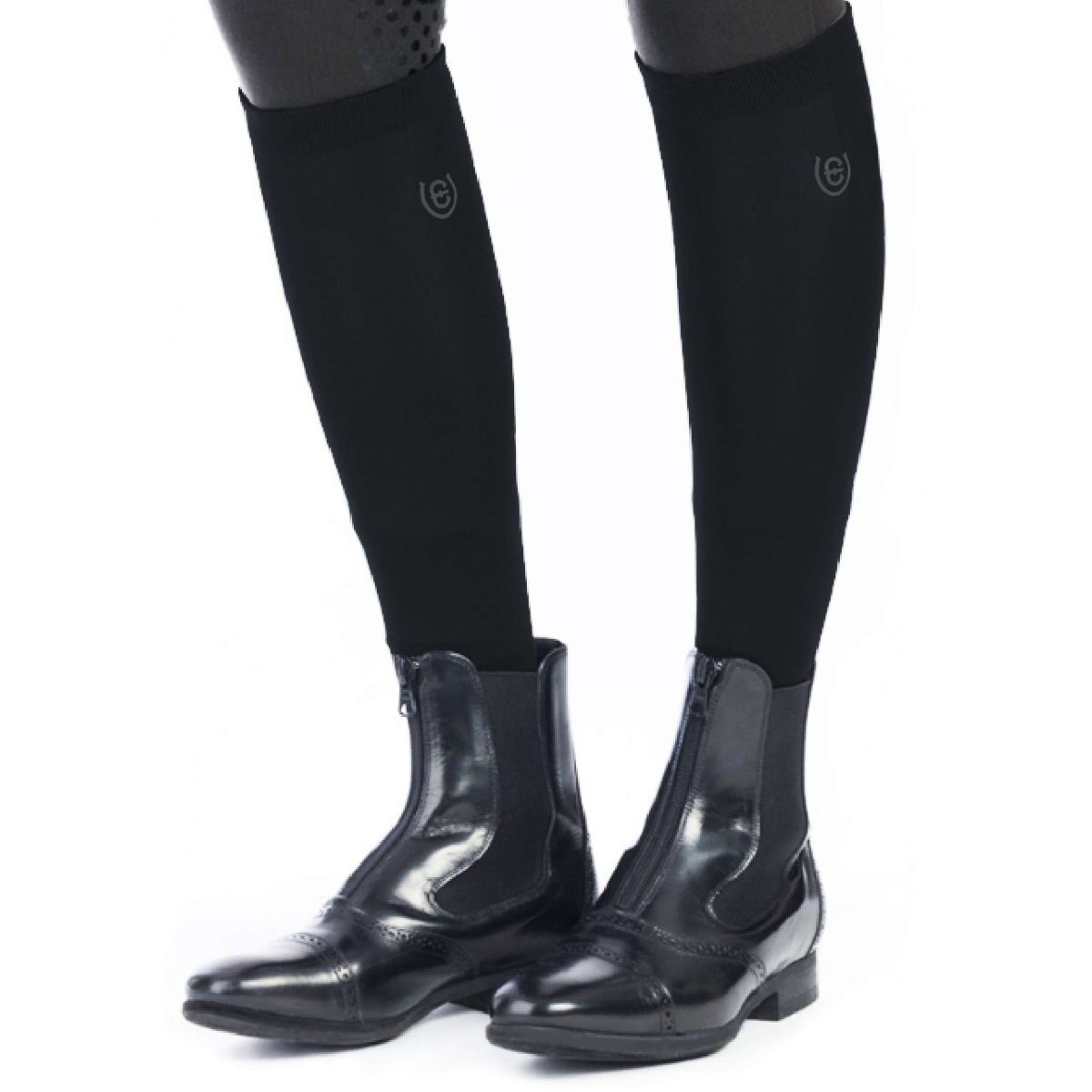 Equestrian Stockholm Calze da Equitazione Bamboo Blend Nero