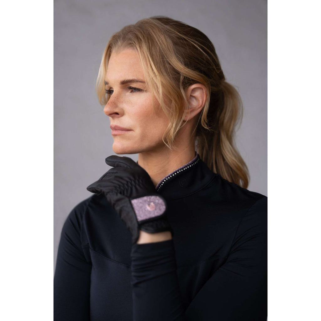 Equestrian Stockholm Guanti da Equitazione Motion Pink Glimmer