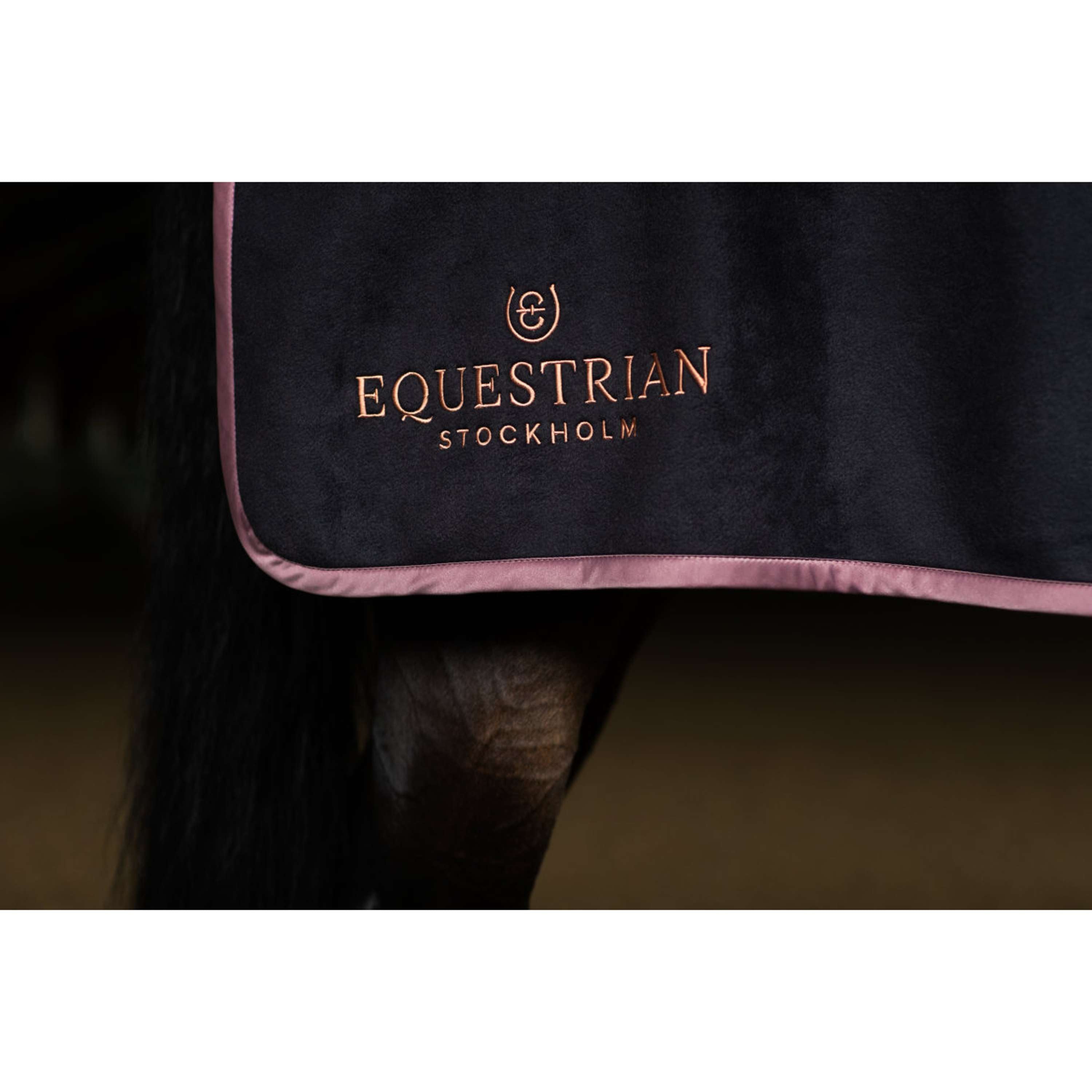 Equestrian Stockholm Quarter Sheet Heavy Fleece Nero/Blush