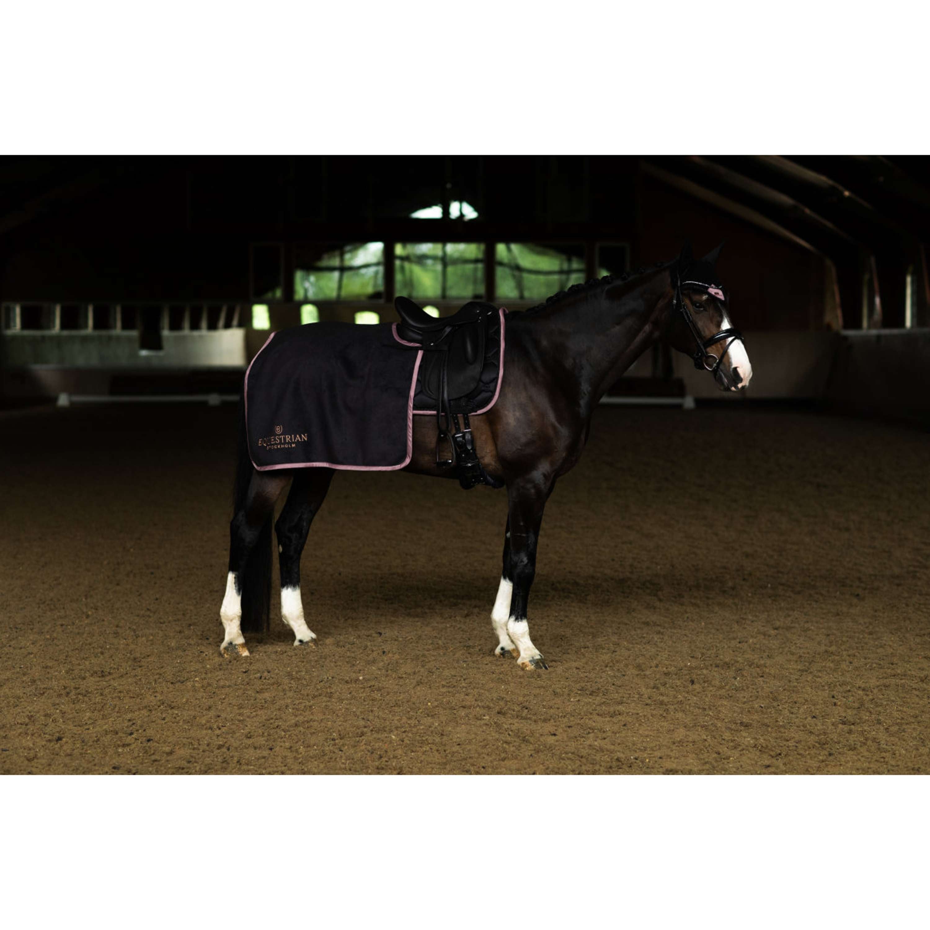 Equestrian Stockholm Quarter Sheet Heavy Fleece Nero/Blush