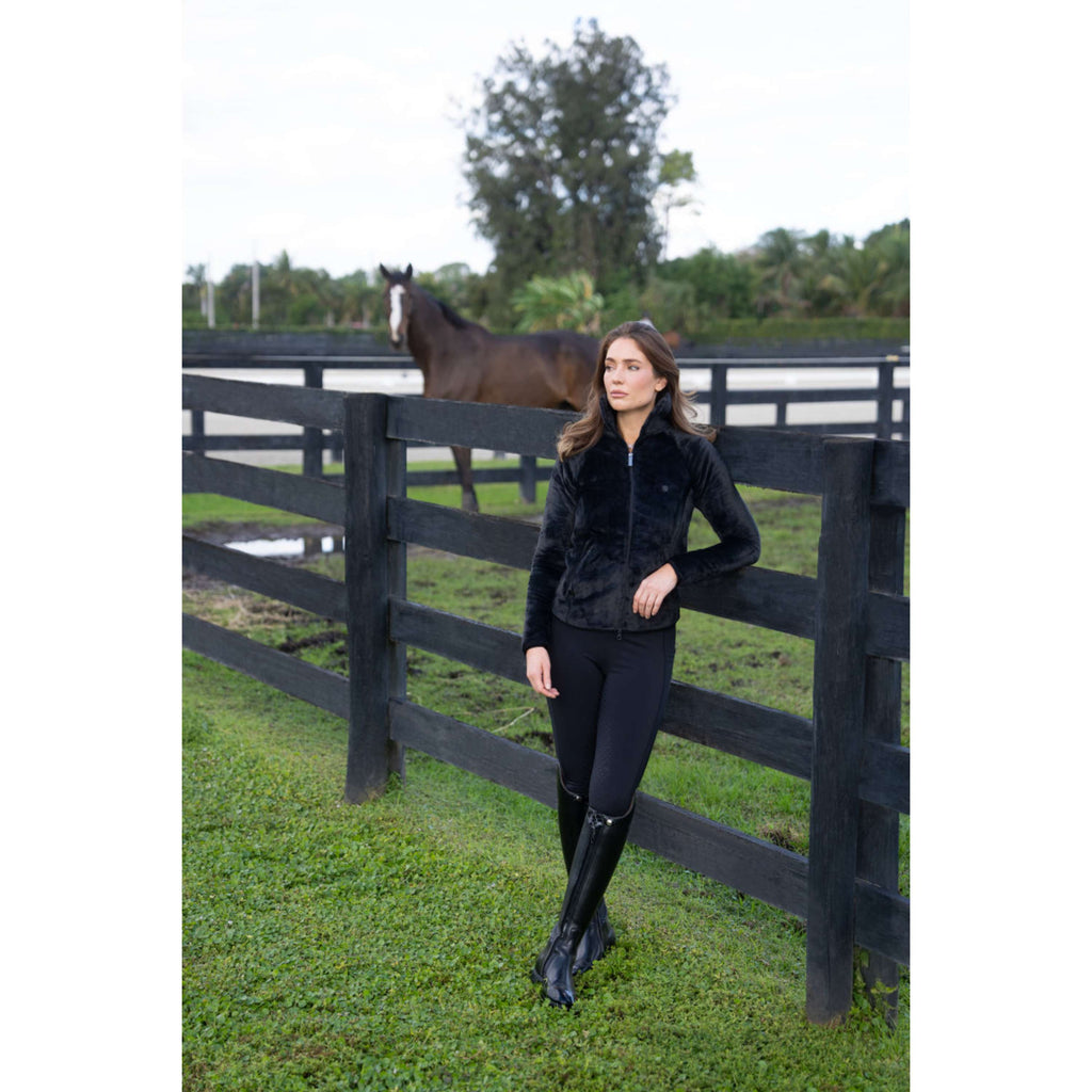 Equestrian Stockholm Giacca in Pile Velvet Nero