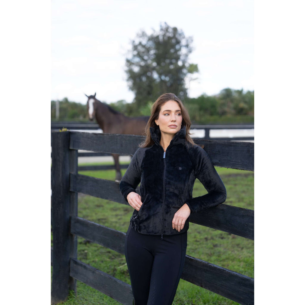 Equestrian Stockholm Giacca in Pile Velvet Nero