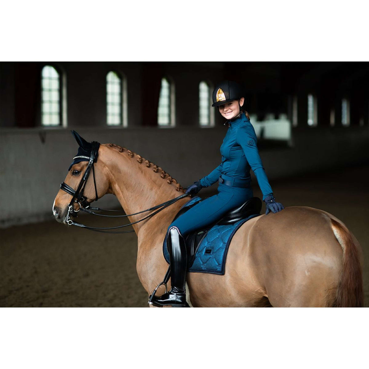 Equestrian Stockholm Sottosella Dressage Blue Meadow Glimmer