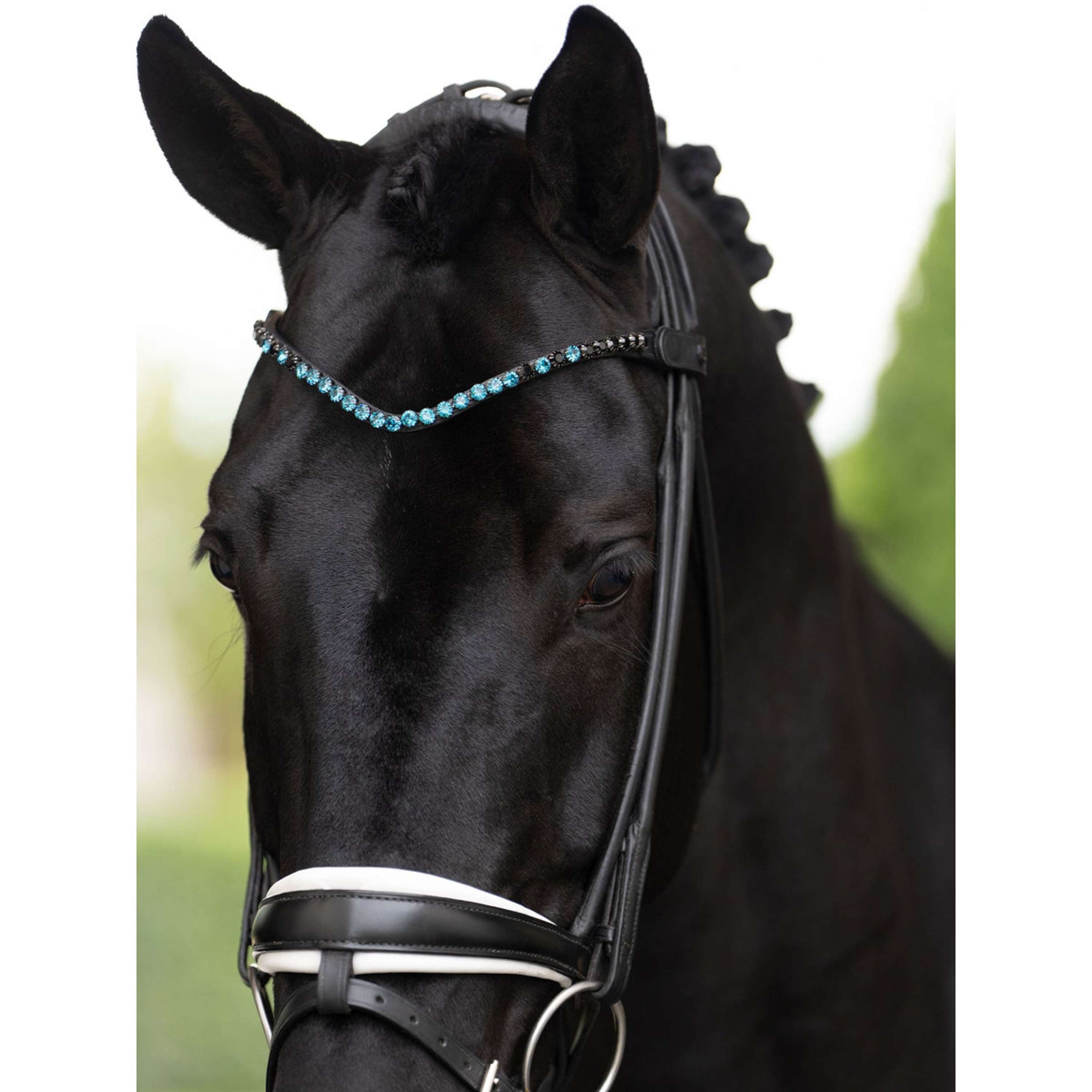 Equestrian Stockholm Frontalino Faded 8mm Blue Meadow