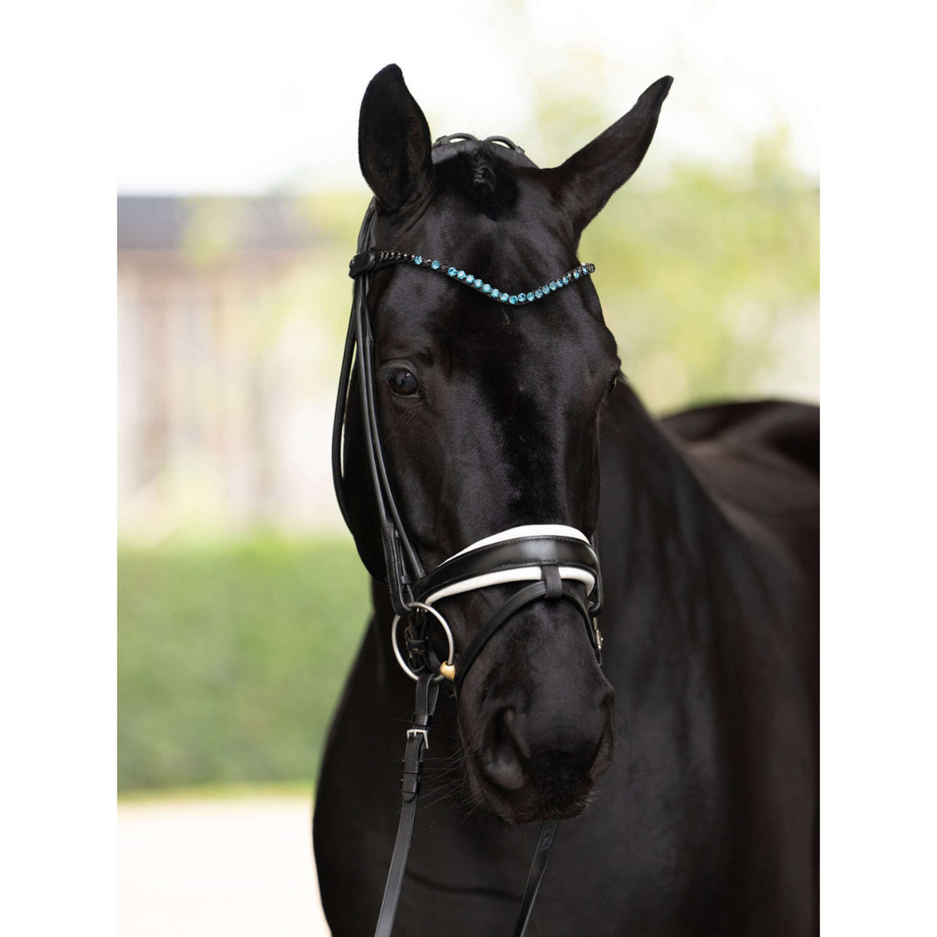 Equestrian Stockholm Frontalino Faded 8mm Blue Meadow