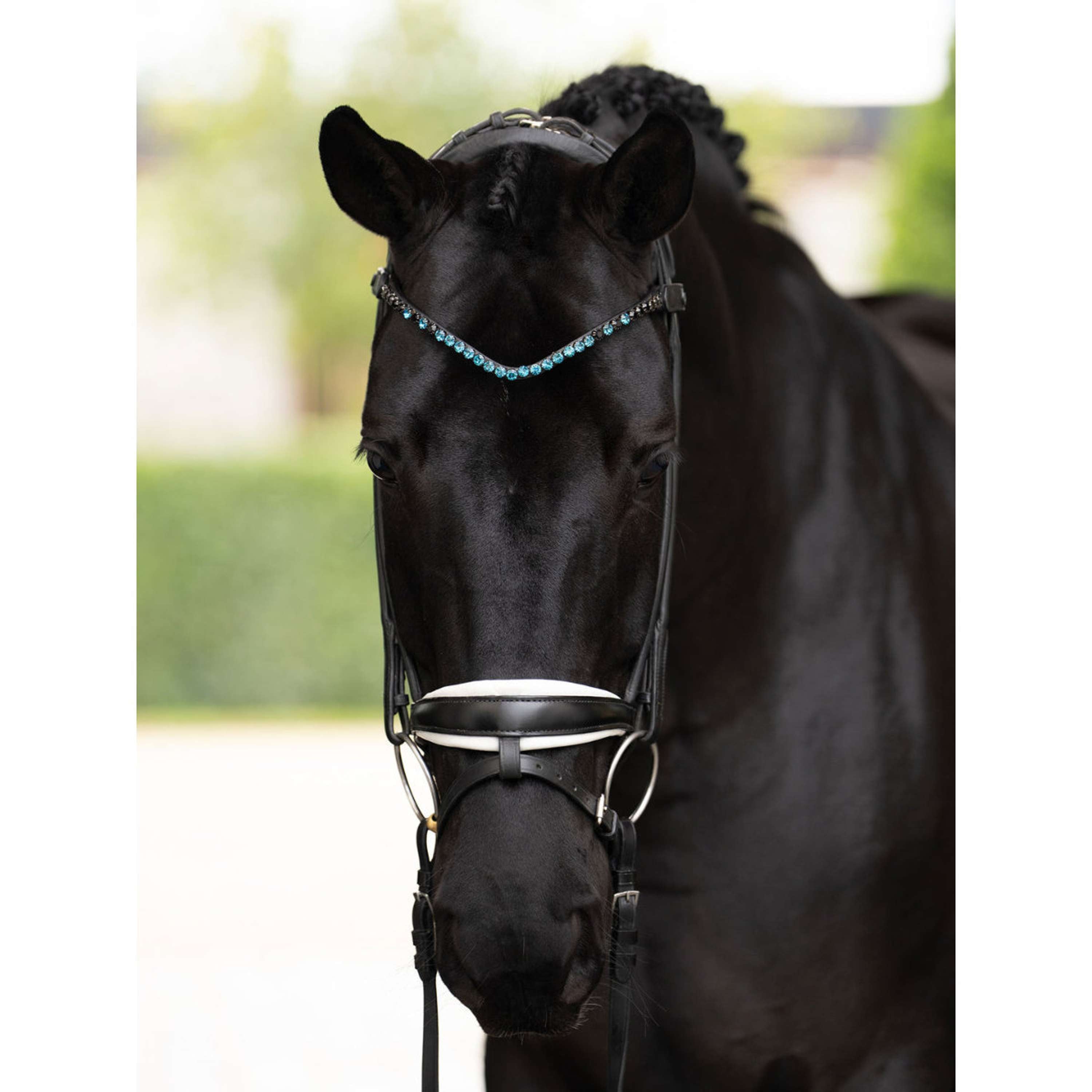 Equestrian Stockholm Frontalino Faded 8mm Blue Meadow