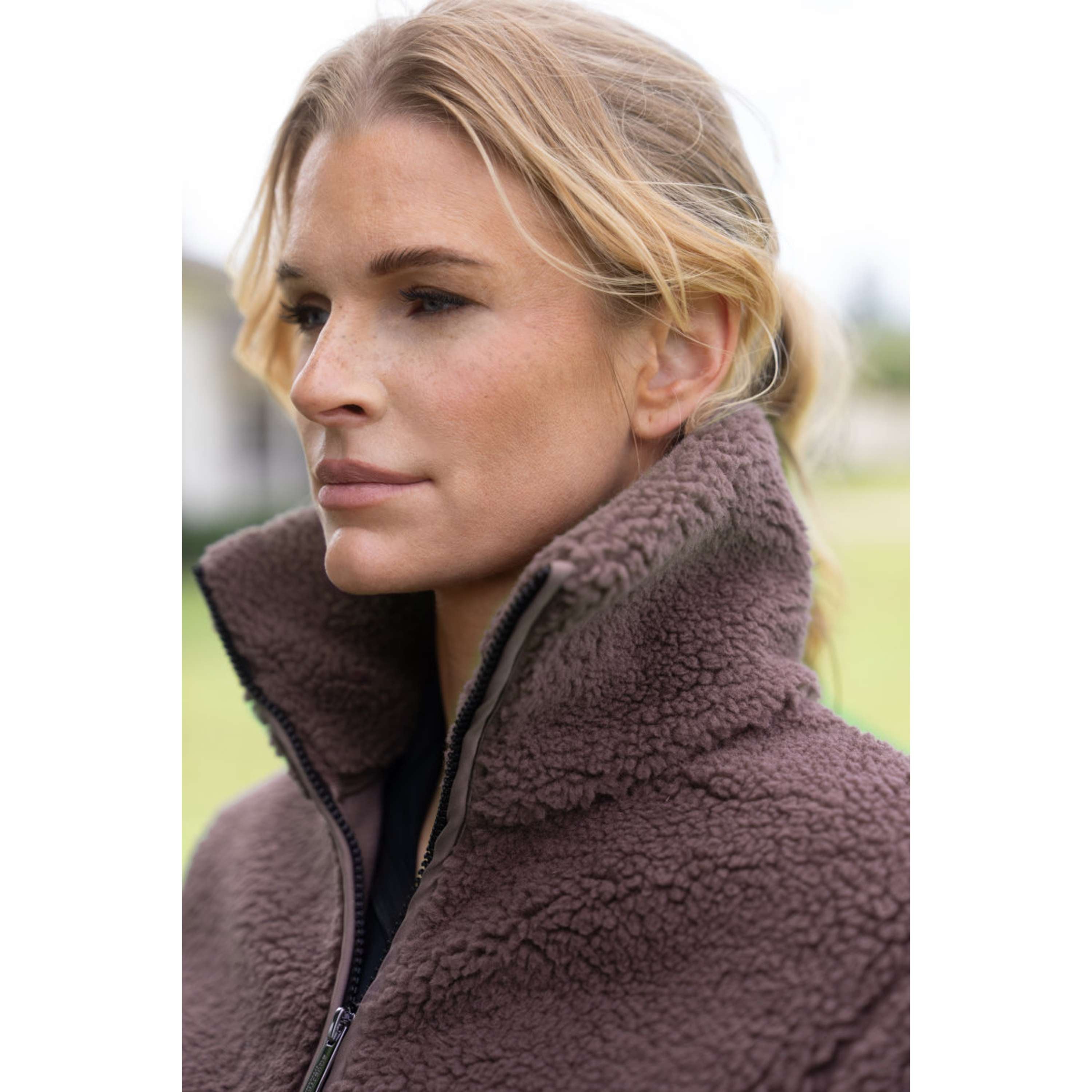 Equestrian Stockholm Giacca in Pile Teddy Blush