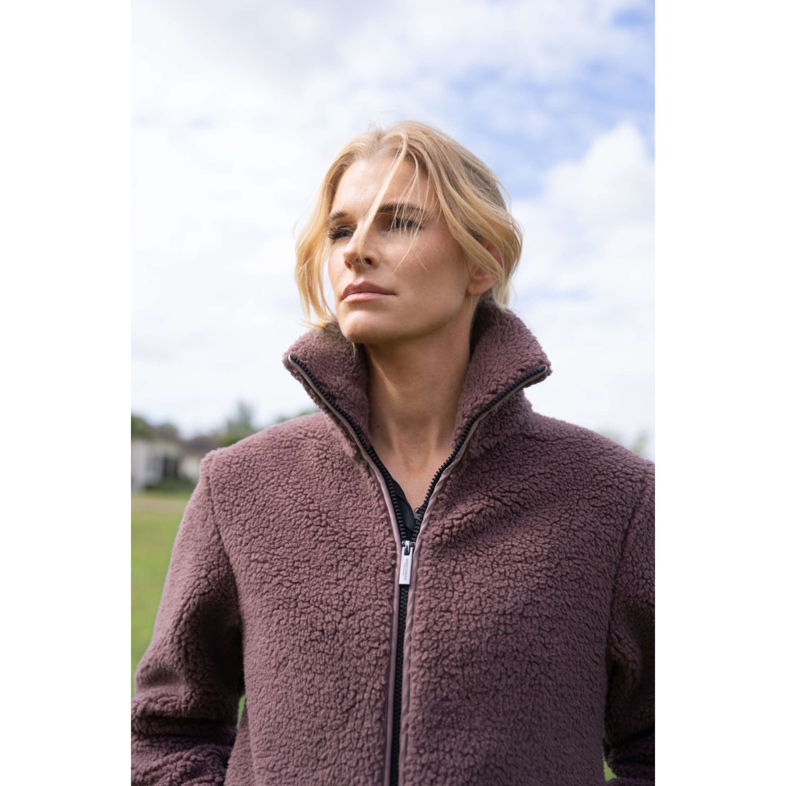 Equestrian Stockholm Giacca in Pile Teddy Blush