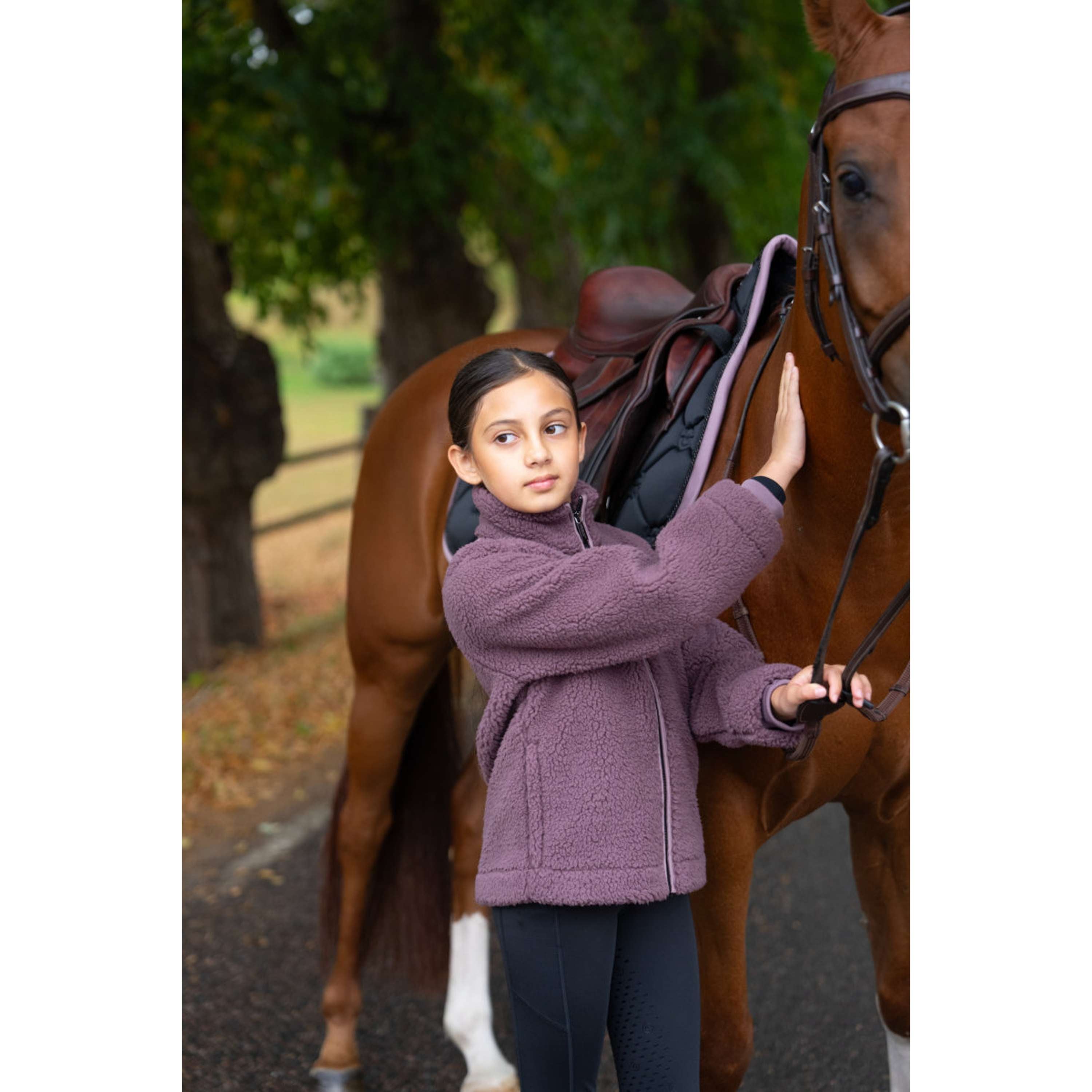 Equestrian Stockholm Giacca in Pile Teddy Young Rider Blush