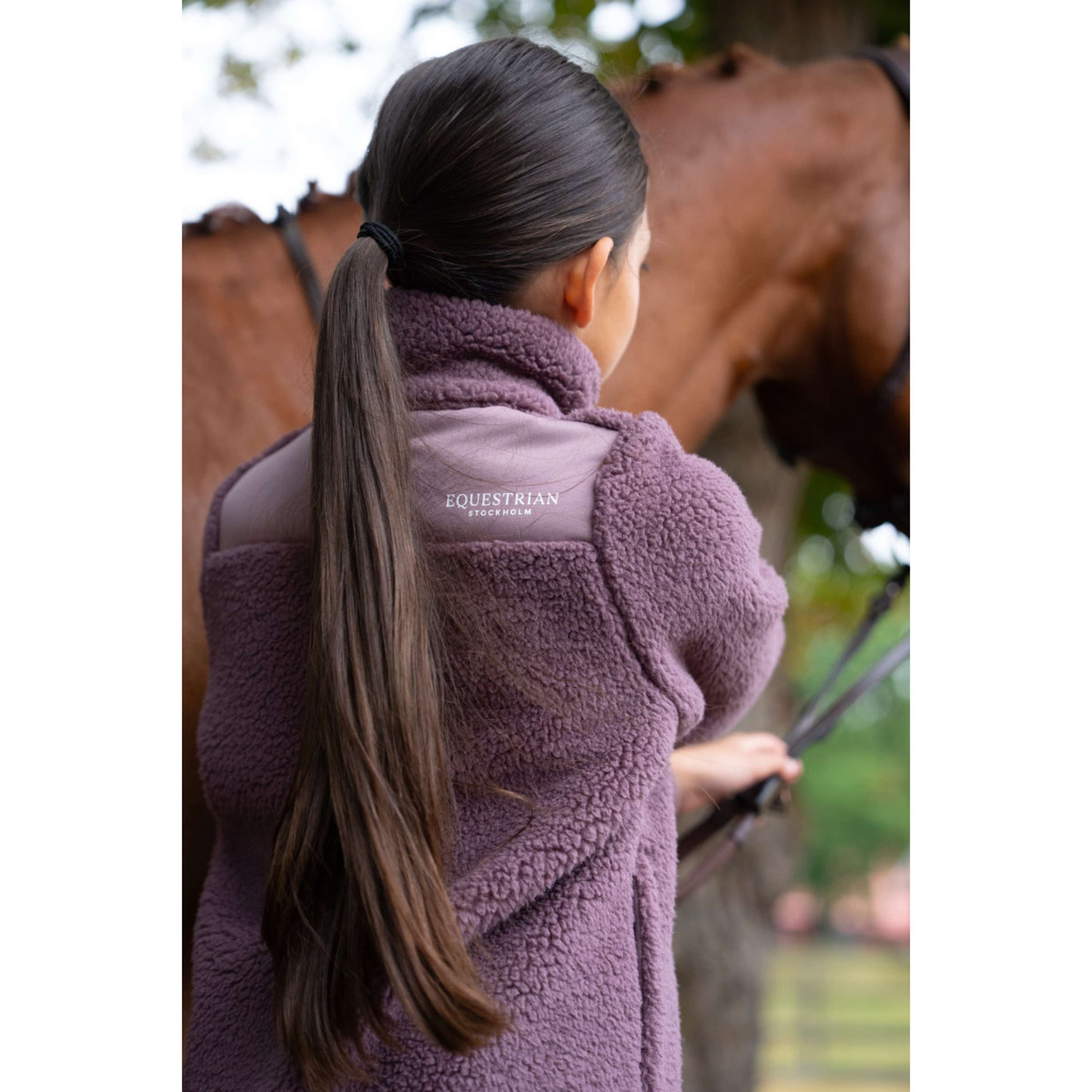 Equestrian Stockholm Giacca in Pile Teddy Young Rider Blush