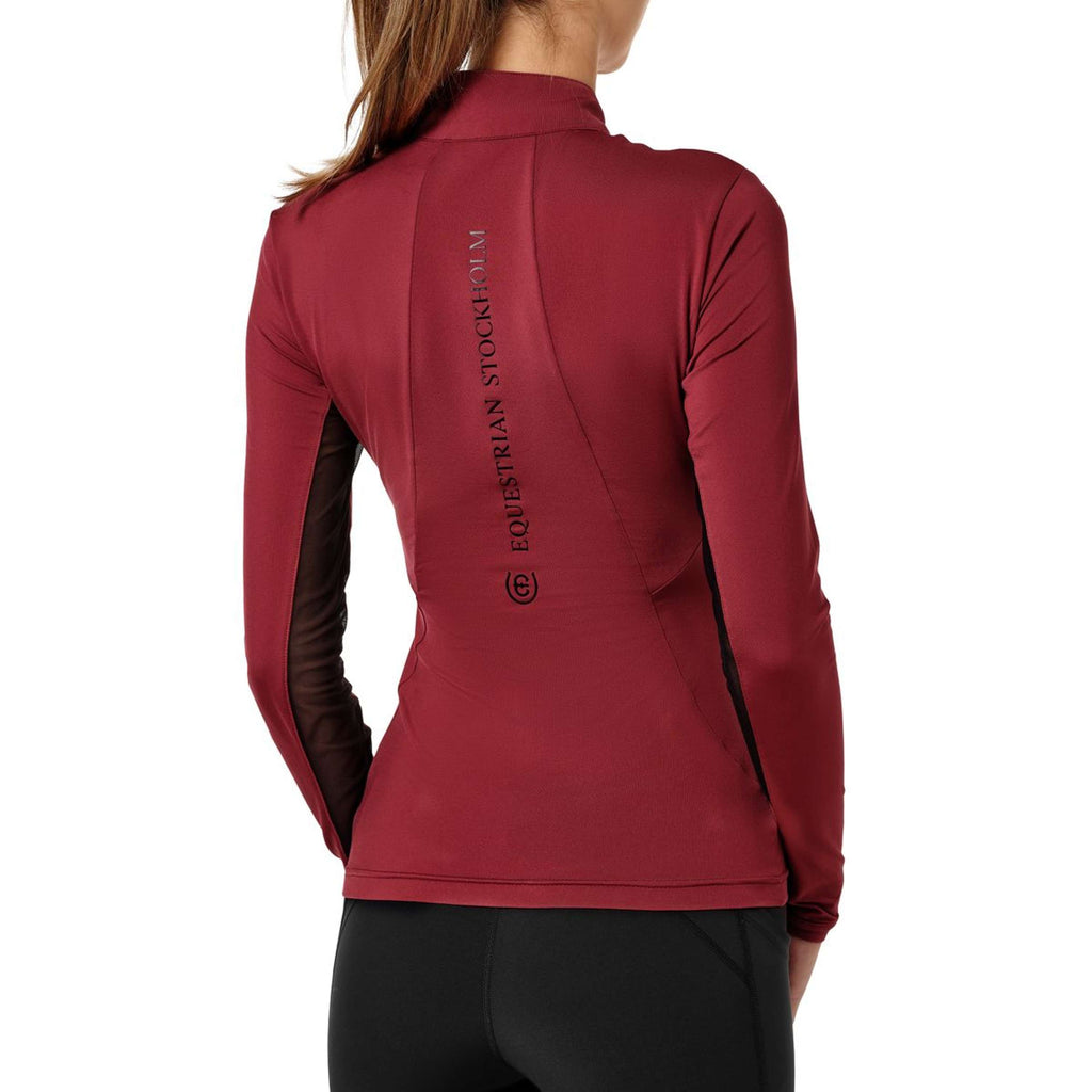 Equestrian Stockholm Maglietta Air Breeze Sun Bordeaux