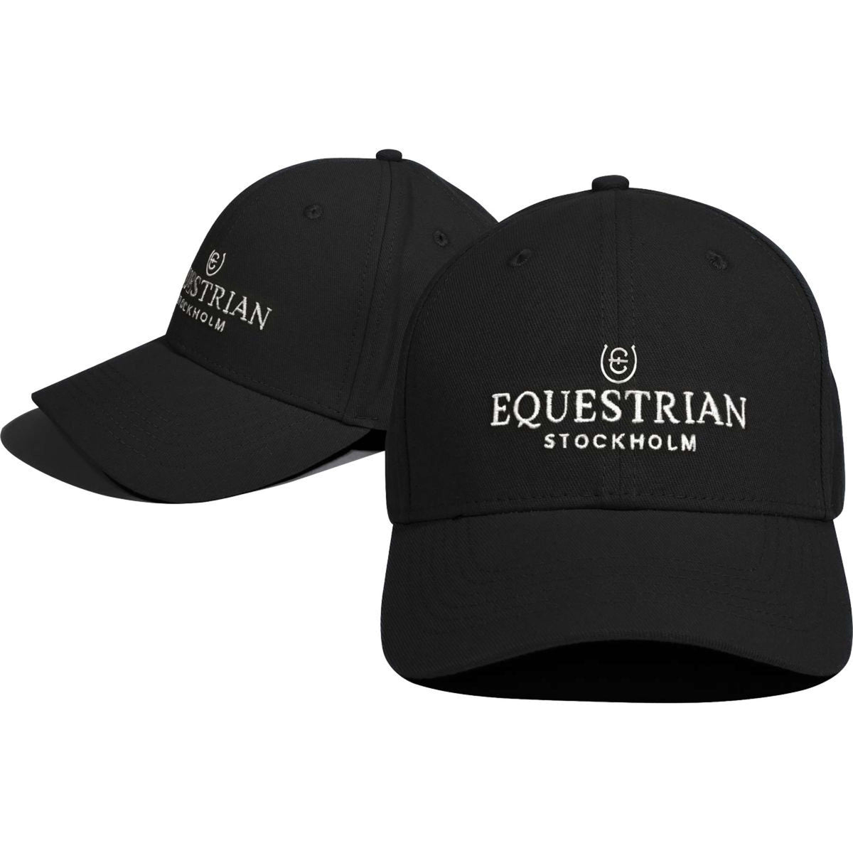 Equestrian Stockholm Cappello Logo Nero/Bianco