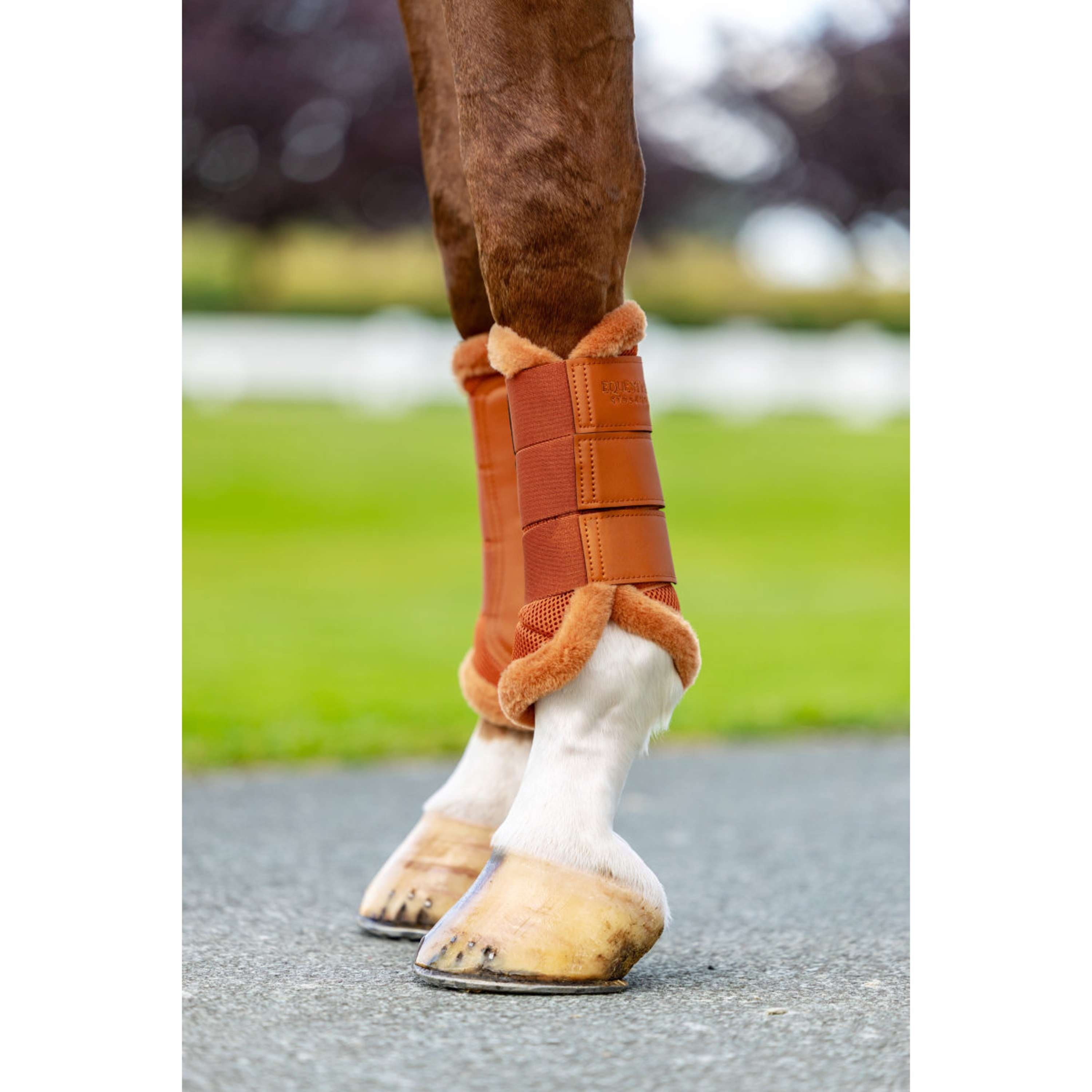 Equestrian Stockholm Parastinchi Fur Mesh Chestnut