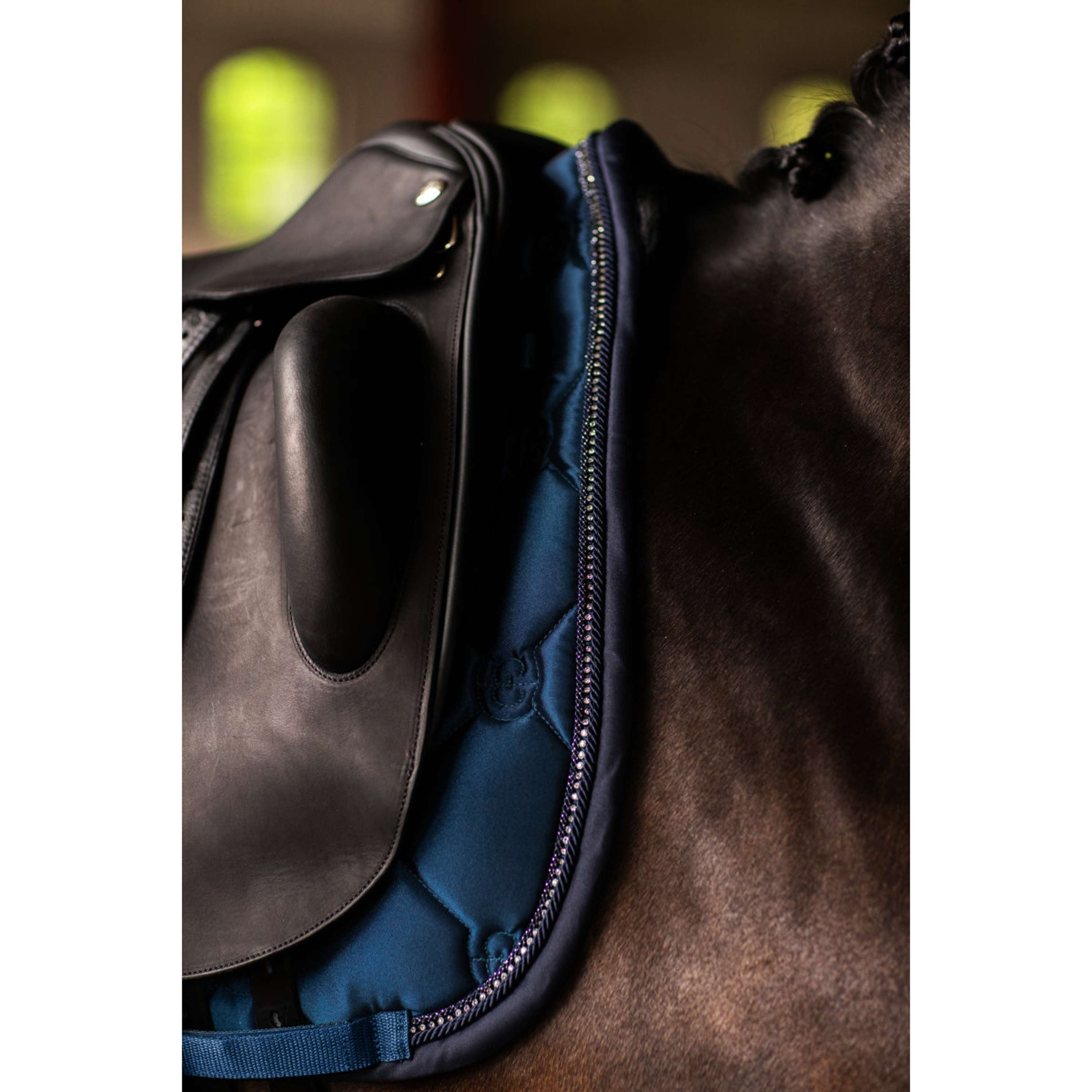 Equestrian Stockholm Sottosella Crystal Shine Dressage Blue Meadow