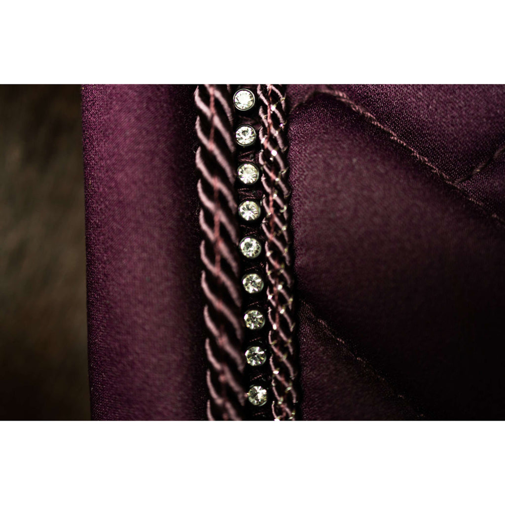 Equestrian Stockholm Sottosella Crystal Shine Dressage Mauve Wine