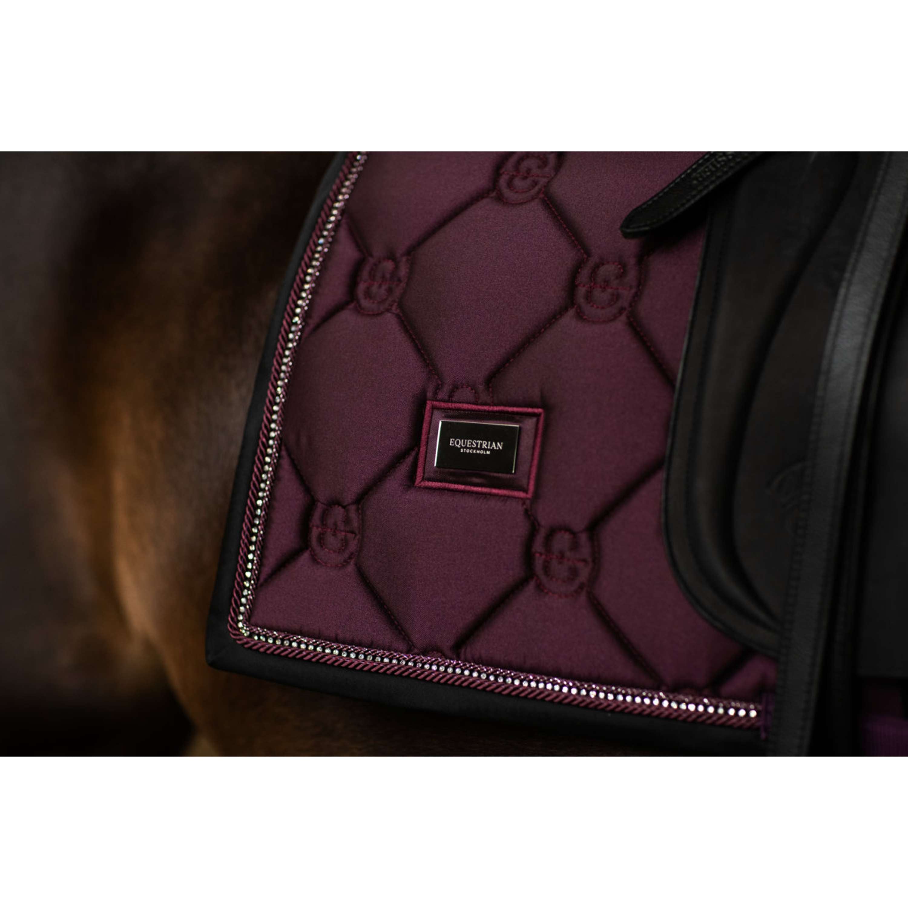 Equestrian Stockholm Sottosella Crystal Shine Dressage Mauve Wine