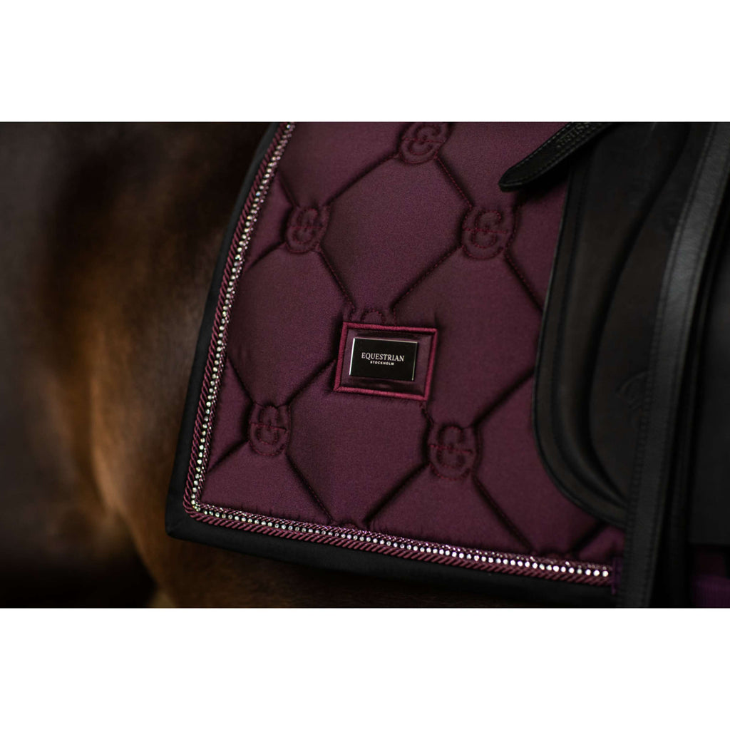 Equestrian Stockholm Sottosella Crystal Shine Dressage Mauve Wine