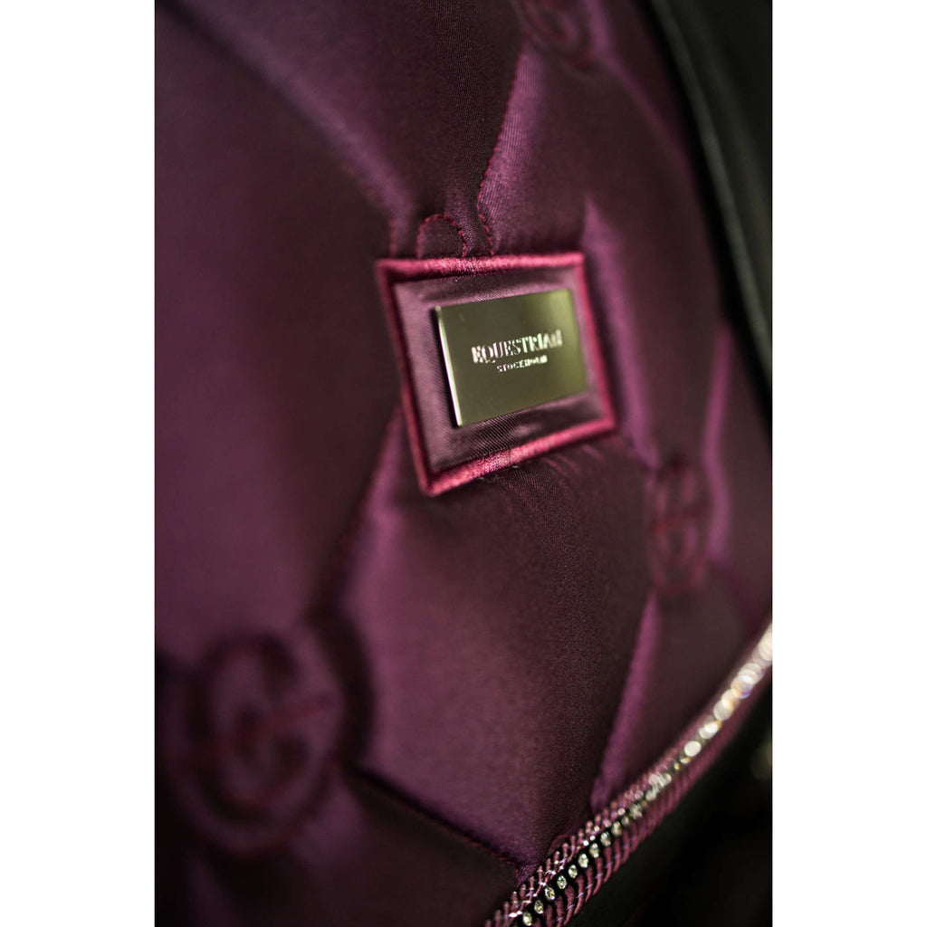 Equestrian Stockholm Sottosella Crystal Shine Saltando Mauve Wine