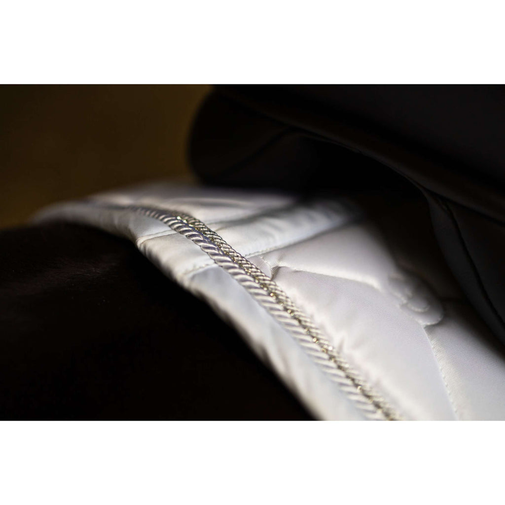 Equestrian Stockholm Sottosella Crystal Shine Dressage Bianco