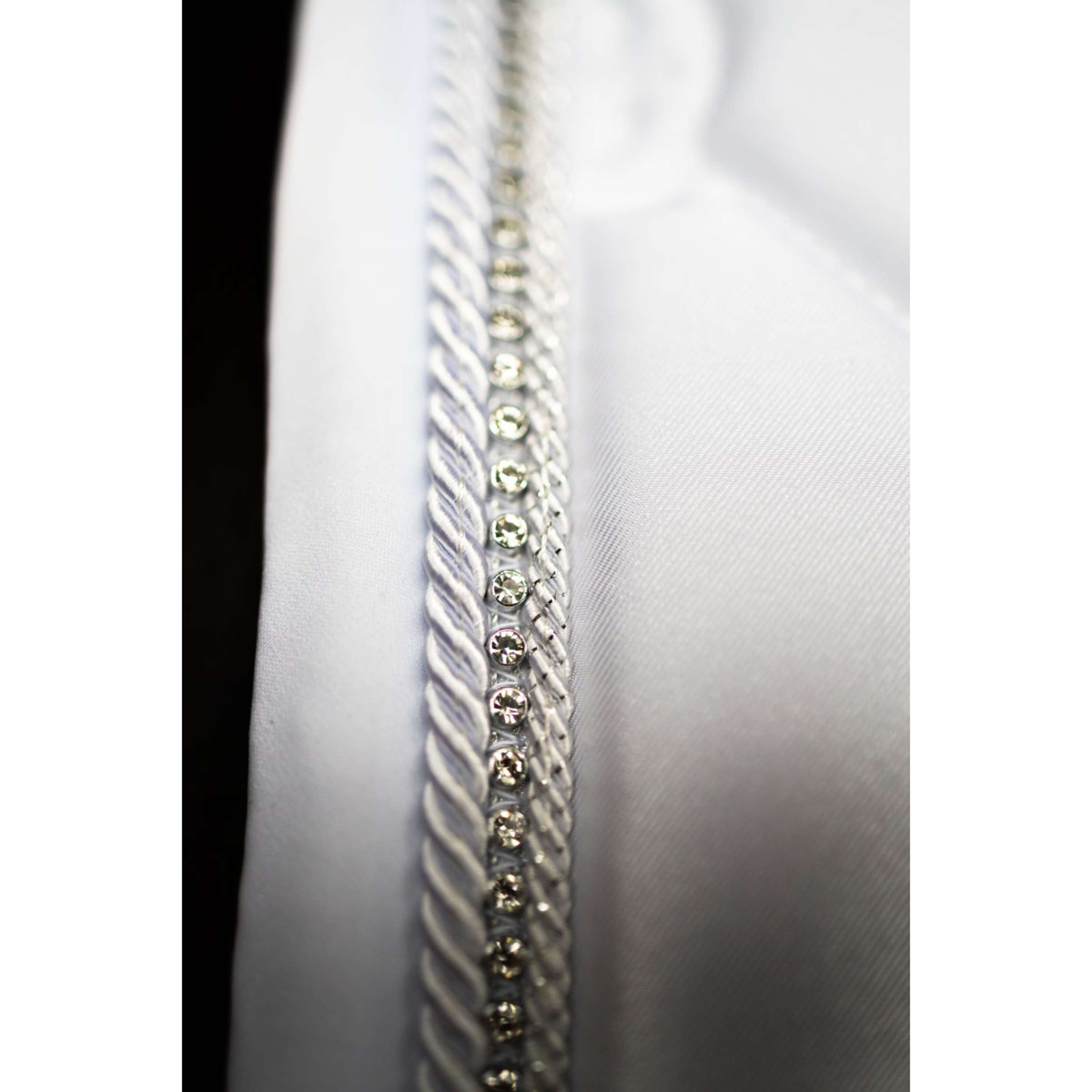 Equestrian Stockholm Sottosella Crystal Shine Dressage Bianco
