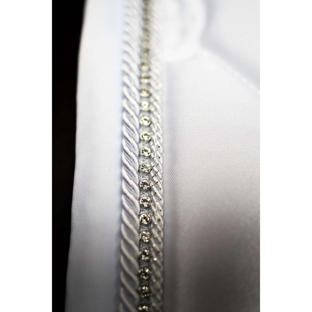 Equestrian Stockholm Sottosella Crystal Shine Dressage Bianco