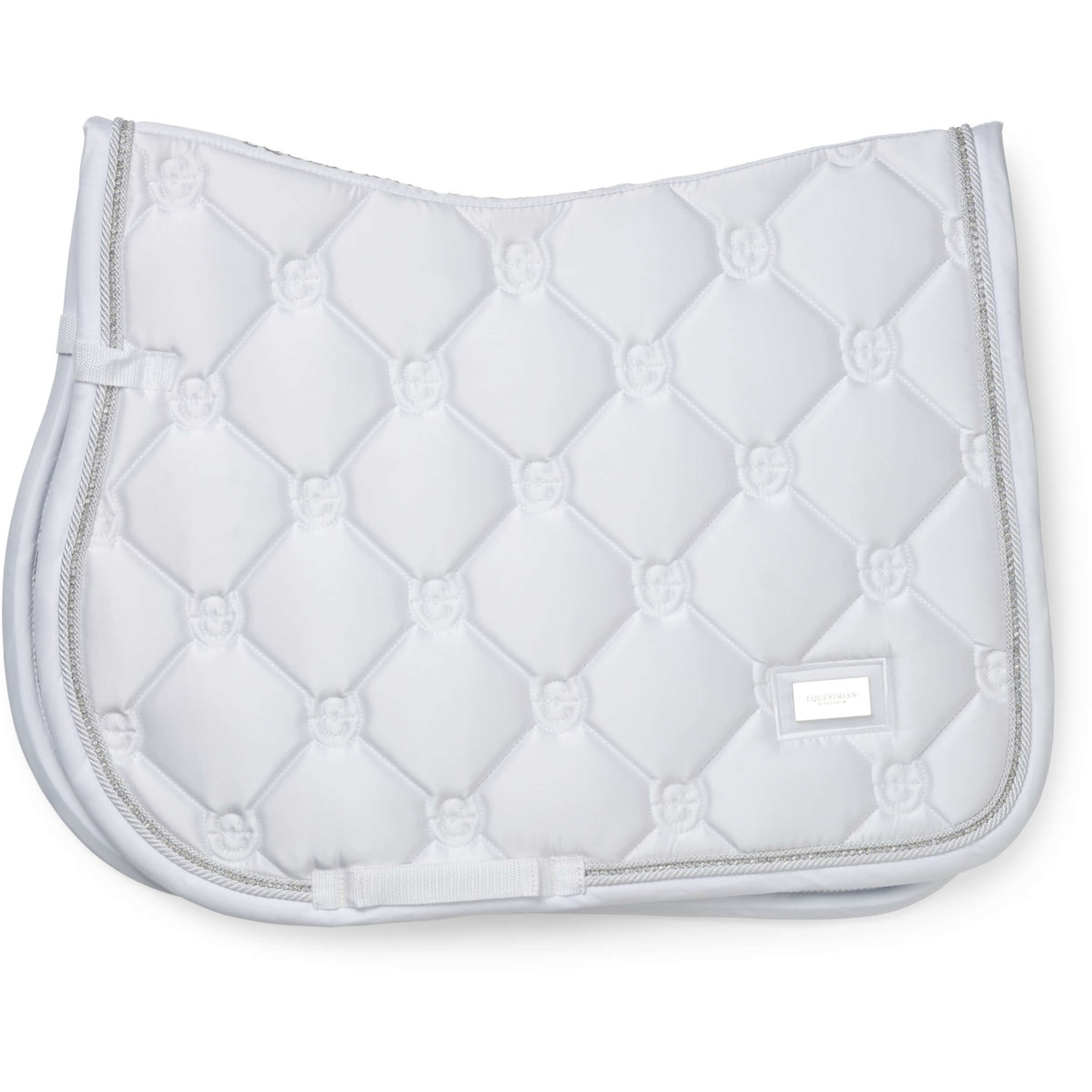 Equestrian Stockholm Sottosella Crystal Shine Saltando Bianco