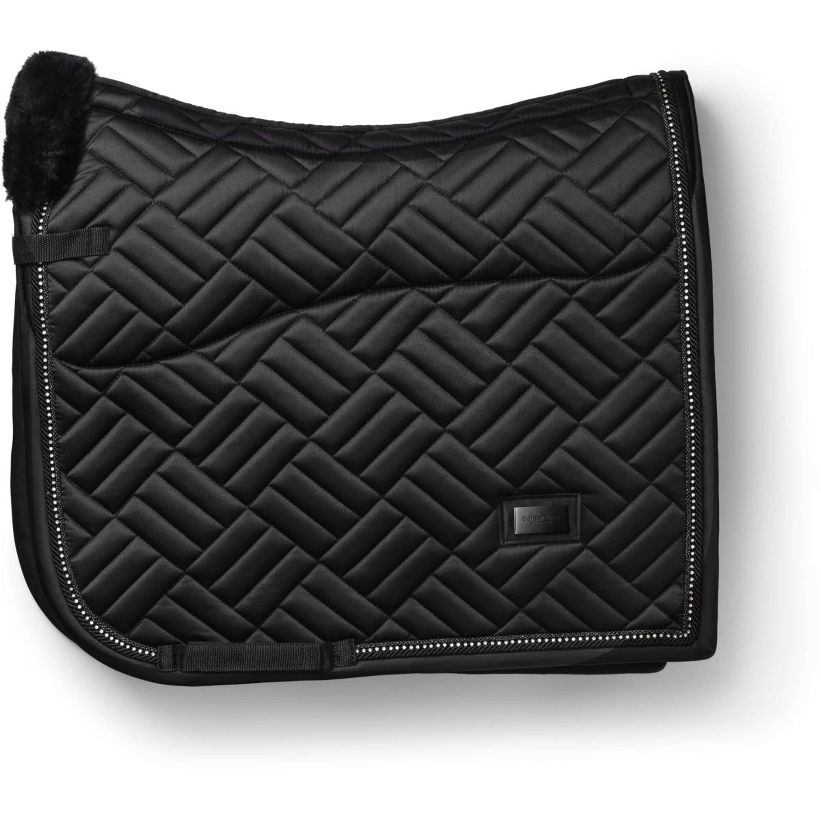Equestrian Stockholm Sottosella Vegan Fur Dressage Crystal Black