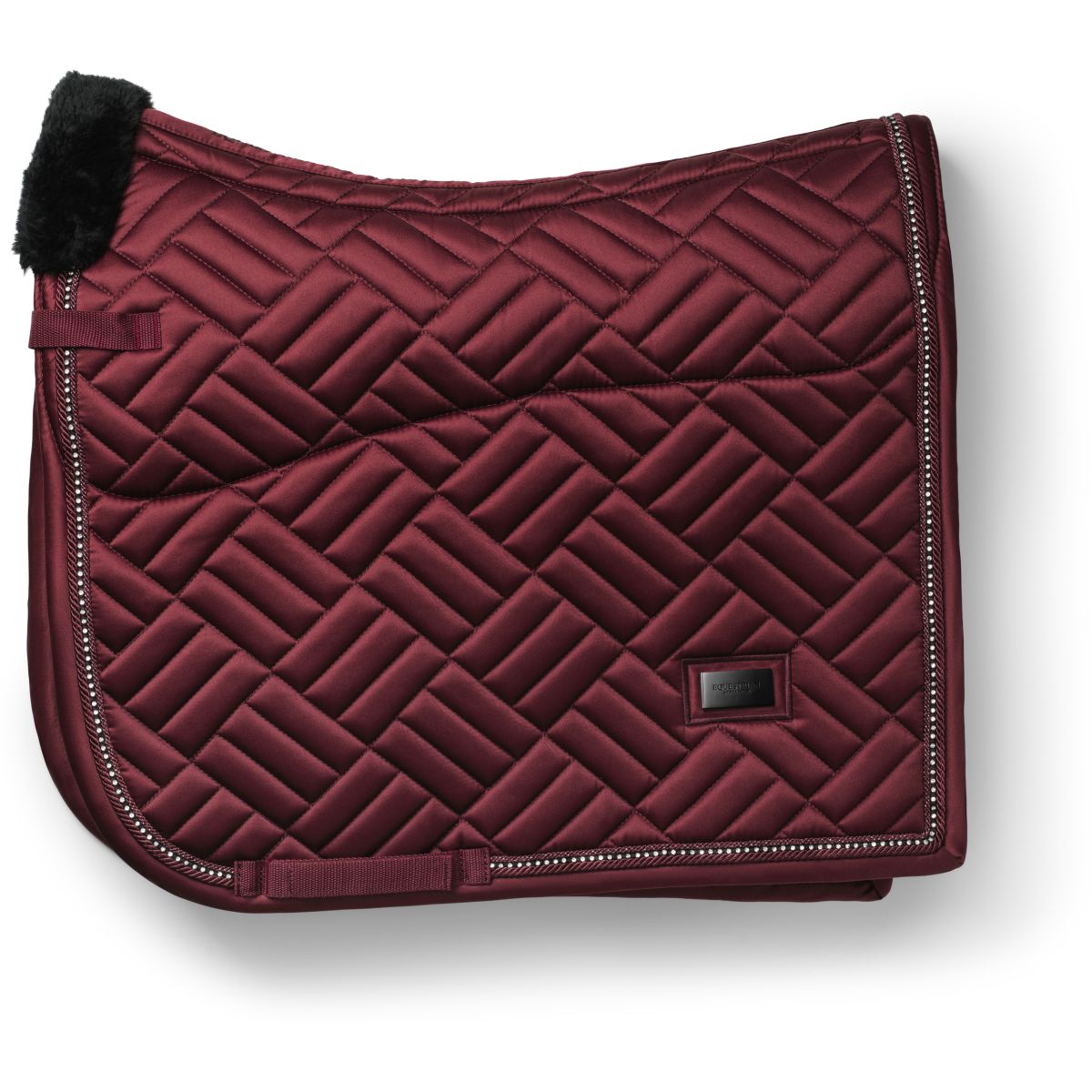 Equestrian Stockholm Sottosella Vegan Fur Dressage Crystal Bordeaux