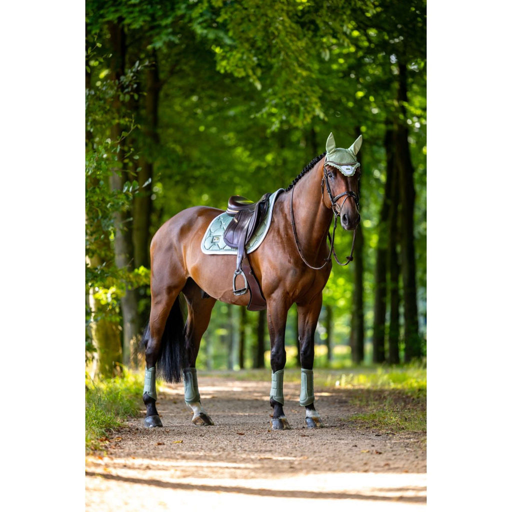 Equestrian Stockholm Cuffietta Pistachio White