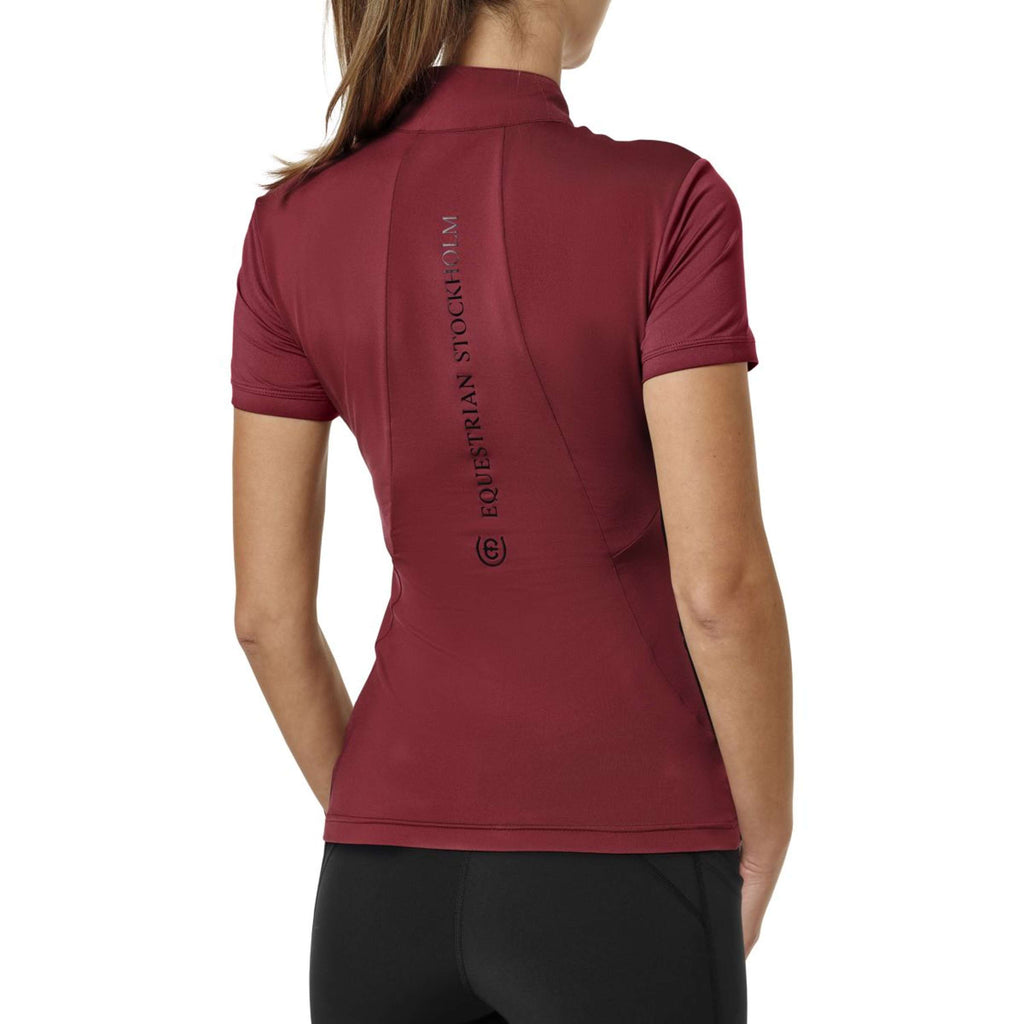 Equestrian Stockholm Maglietta UV Protection Bordeaux