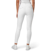 Equestrian Stockholm Leggings da Equitazione Premium Full Grip Bianco