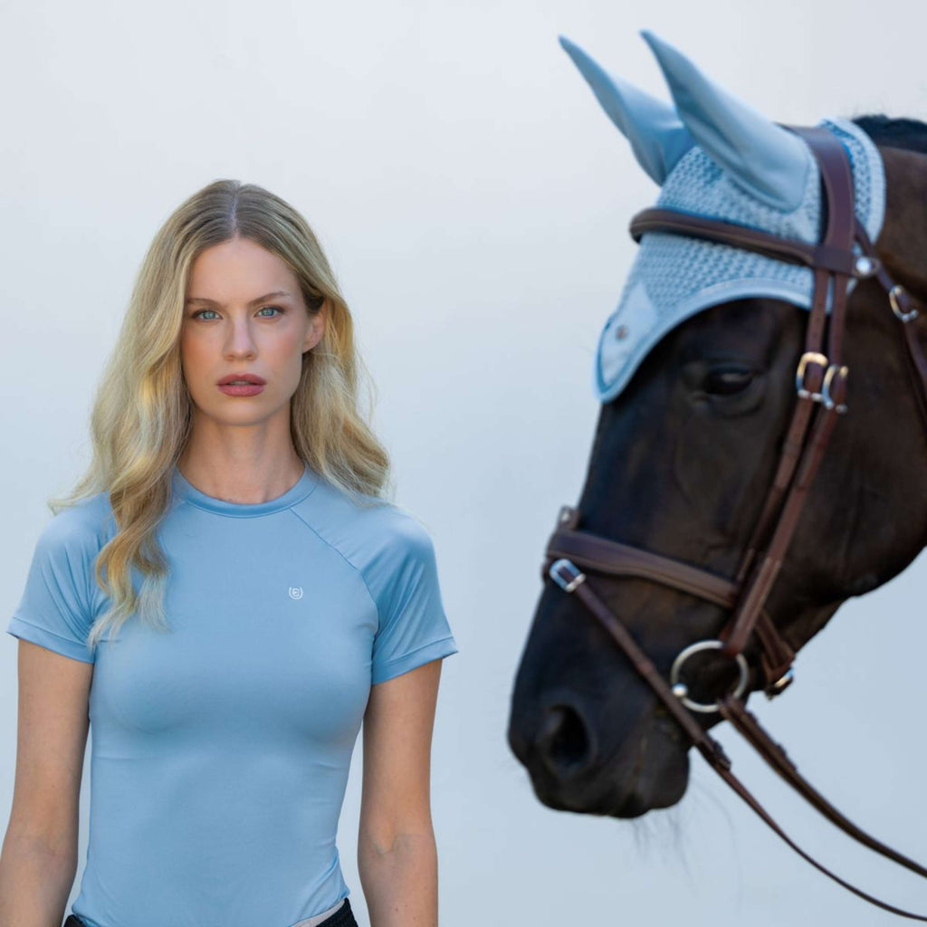 Equestrian Stockholm Maglietta Dynamic Short Sleeve Midsummer Blue