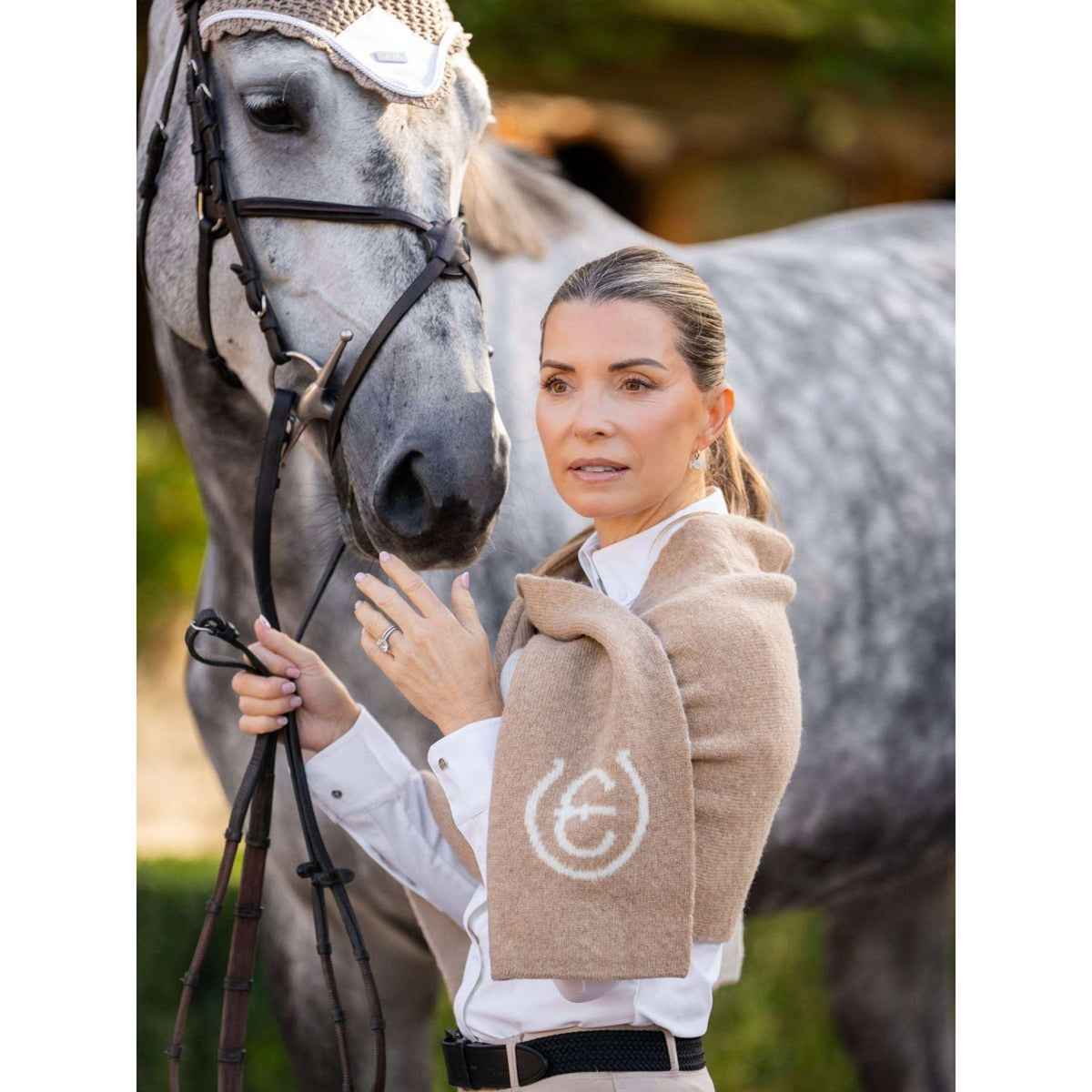 Equestrian Stockholm Sciarpa Woven Sand