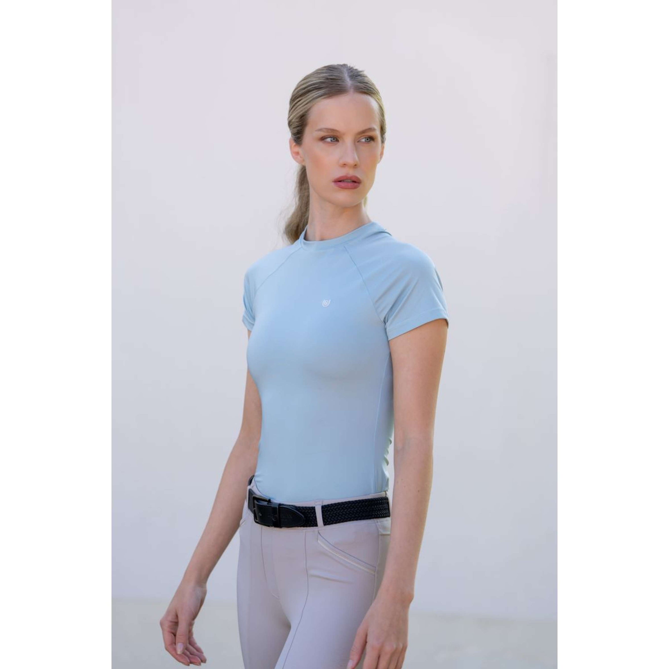 Equestrian Stockholm Maglietta Dynamic Short Sleeve Ice Blue Equestrian Stockholm Maglietta Dynamic Short Sleeve Ice Blue