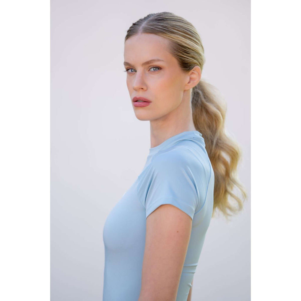 Equestrian Stockholm Maglietta Dynamic Short Sleeve Ice Blue